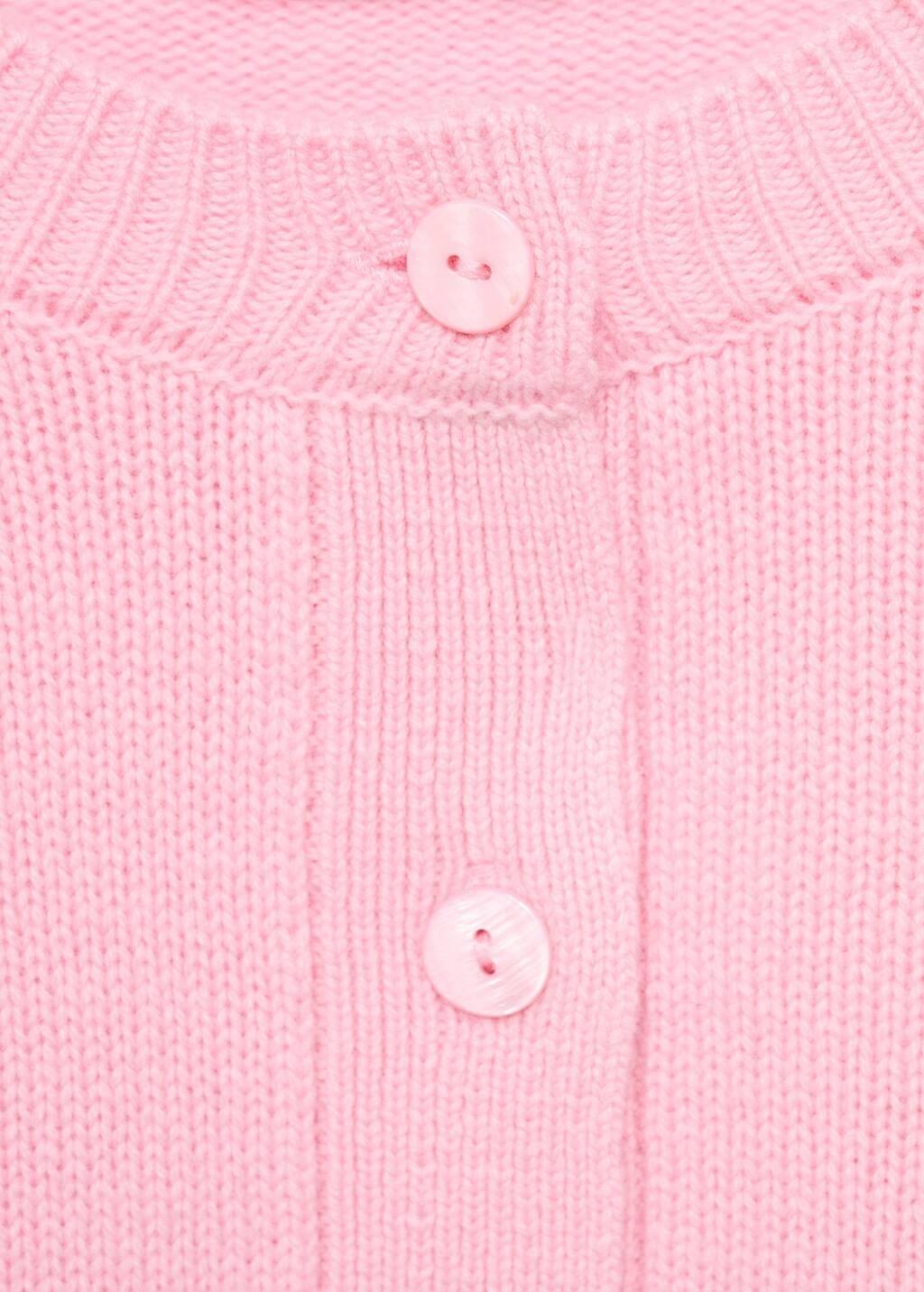 Pink Chunky Knit Cardigan, , large image number 3