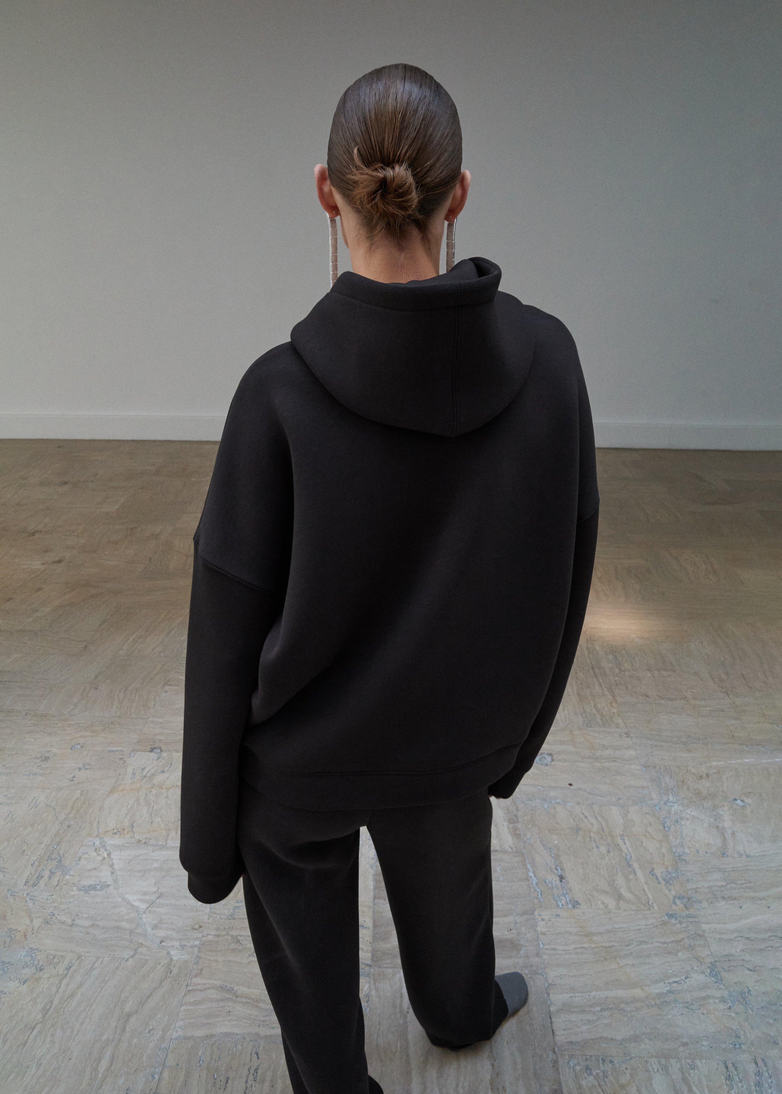 Brown Oversized Hooded Sweatshirt, , large image number 2