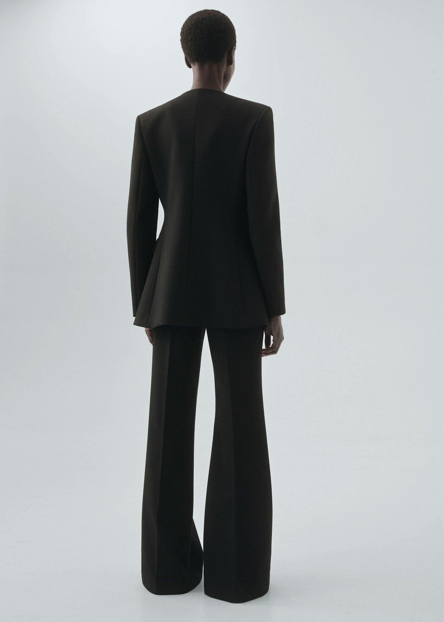 Black Tailored Suit Jacket, , large image number 2