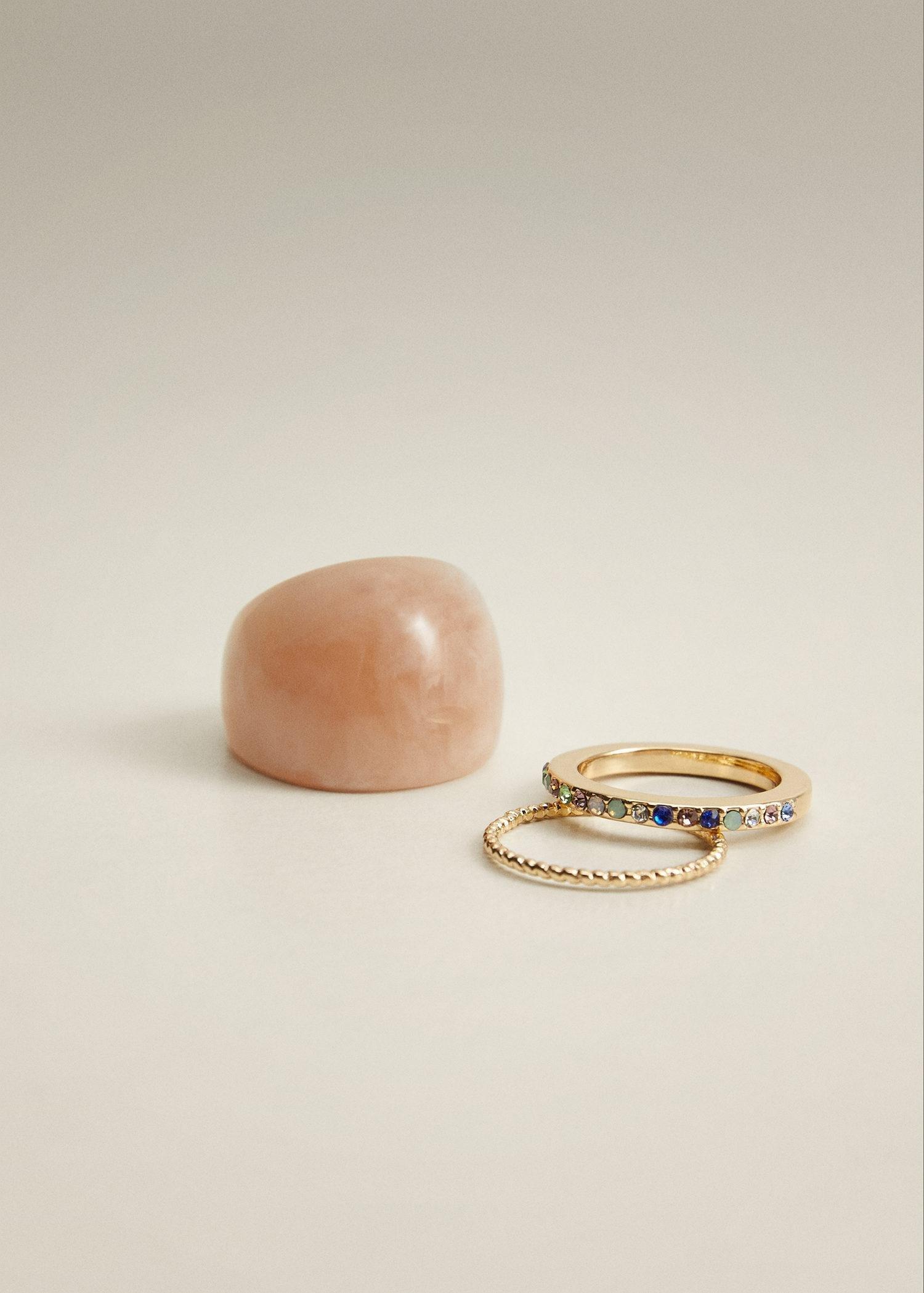 Gold Pack 3 Anillos Combinados, Kids Girl, , large image number 2