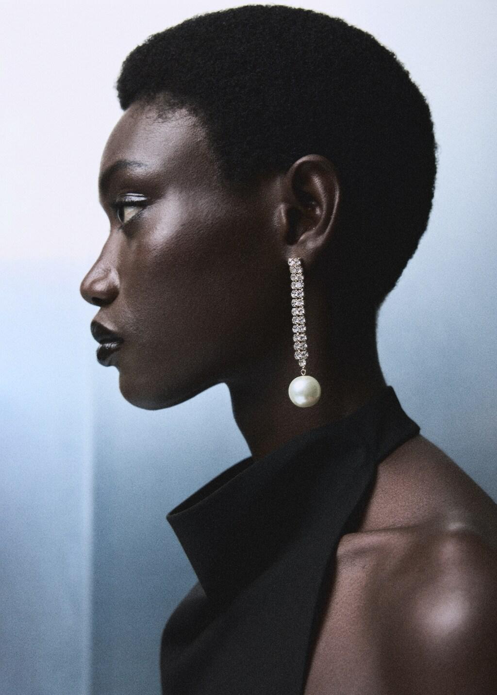 BLACK Halter neck ruched dress, Black, large image number 4