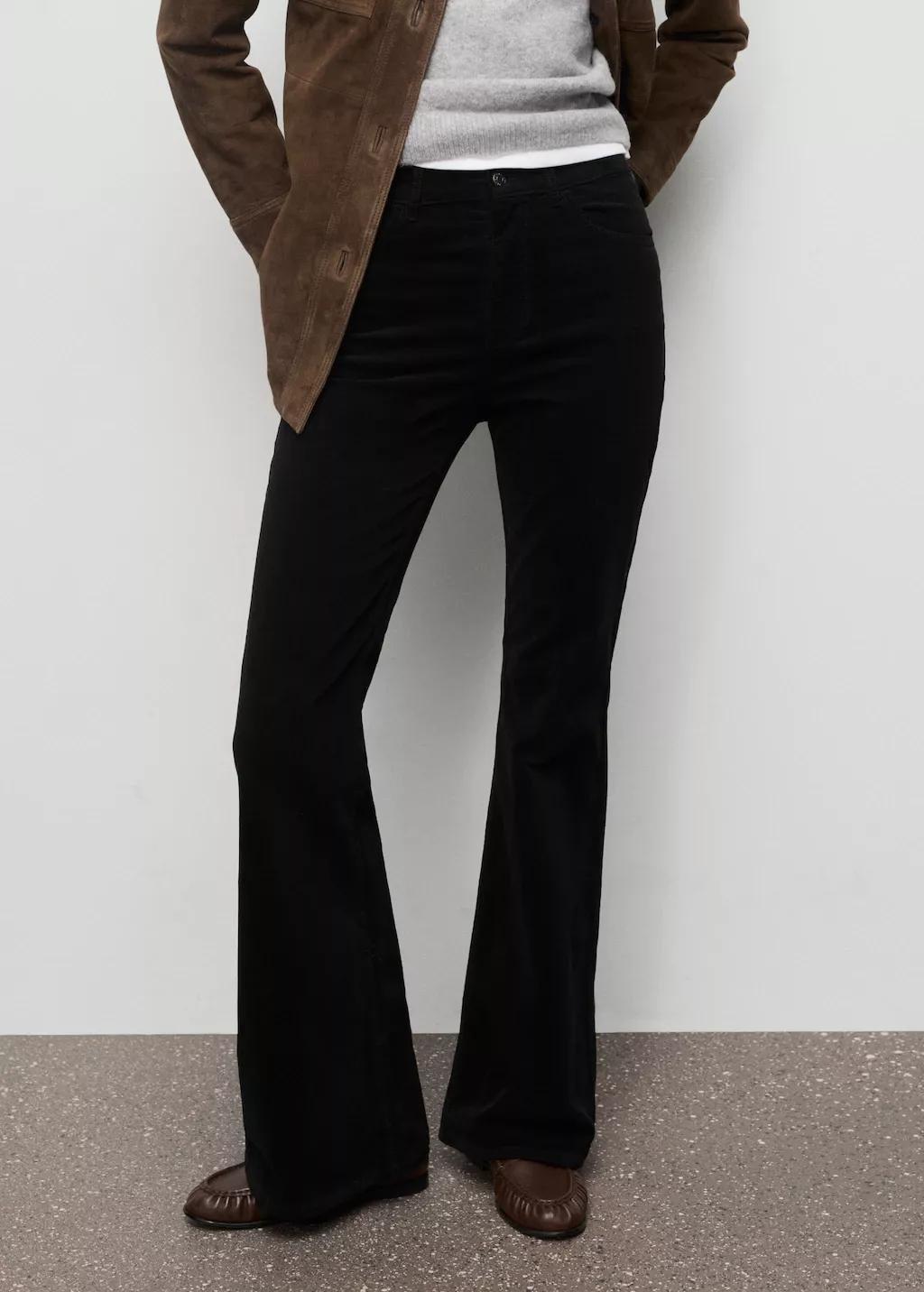 BLACK Velvet flared jeans, 0201_99, large image number 3