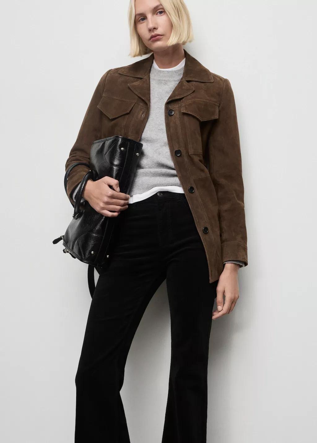 BLACK Velvet flared jeans, 0201_99, large image number 4