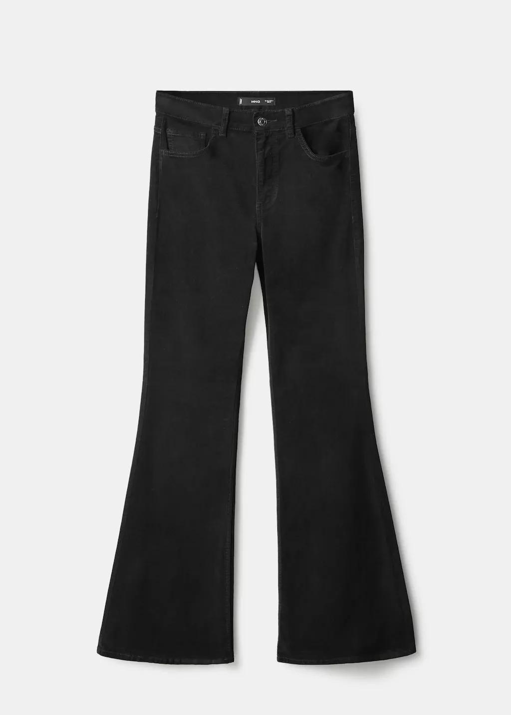 BLACK Velvet flared jeans, 0201_99, large image number 7