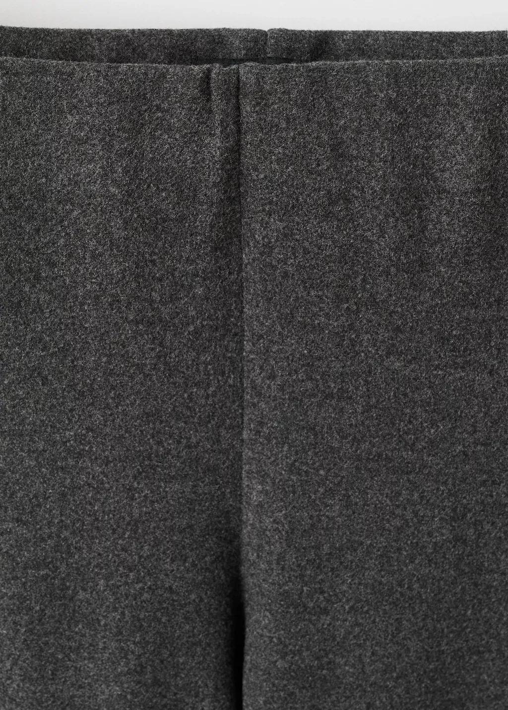 Grey Straight-Fit Trousers With Elastic Waist, 0201_94, medium