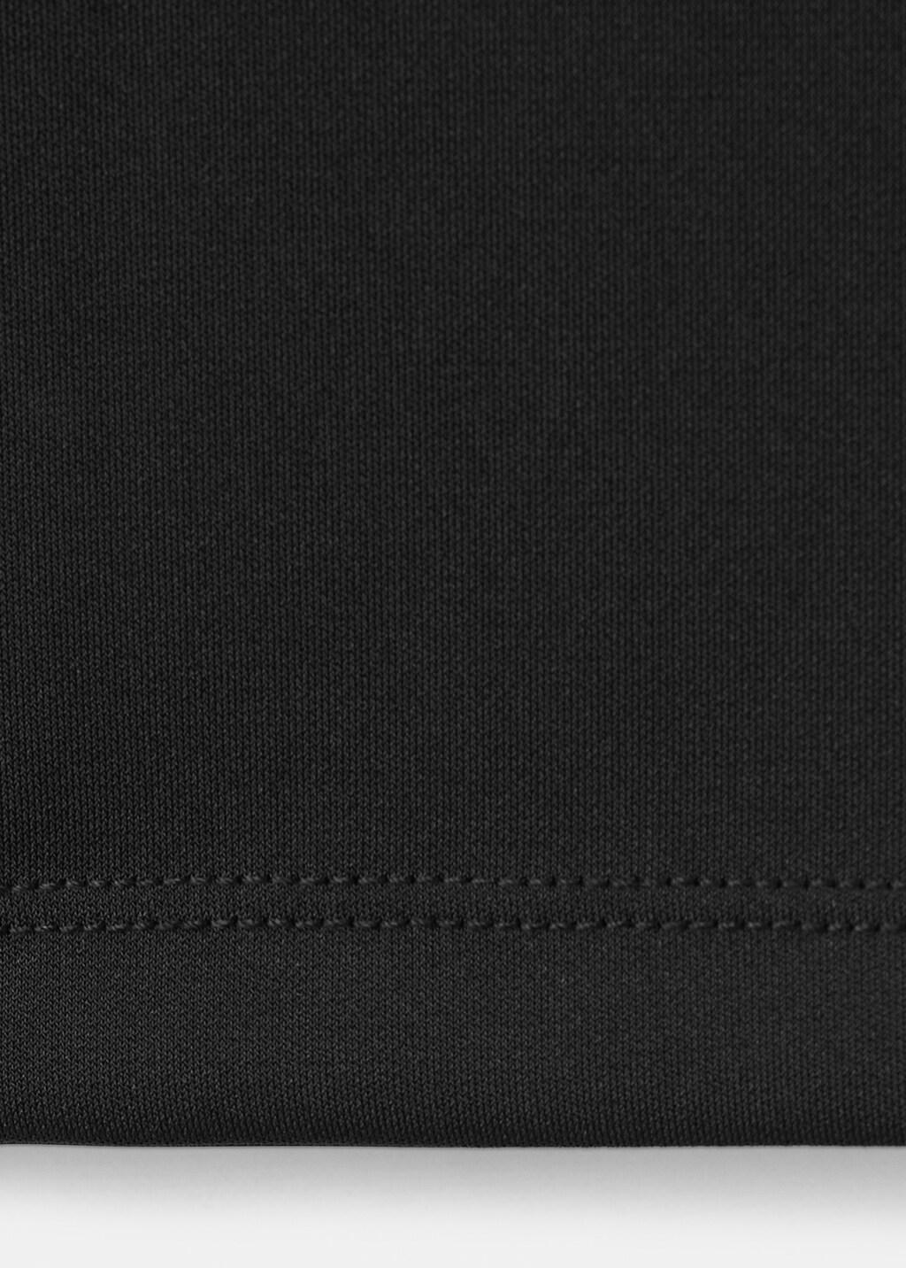 Black Straight-Fit Trousers With Elastic Waist, Black, large image number 5