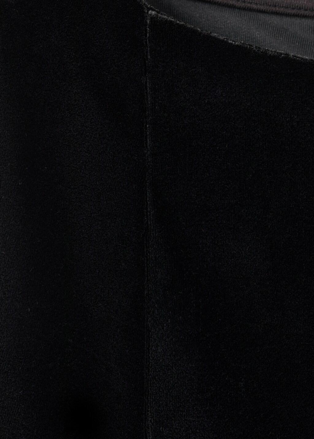 Black Velvet Fitted Dress, 0201_99, large image number 1