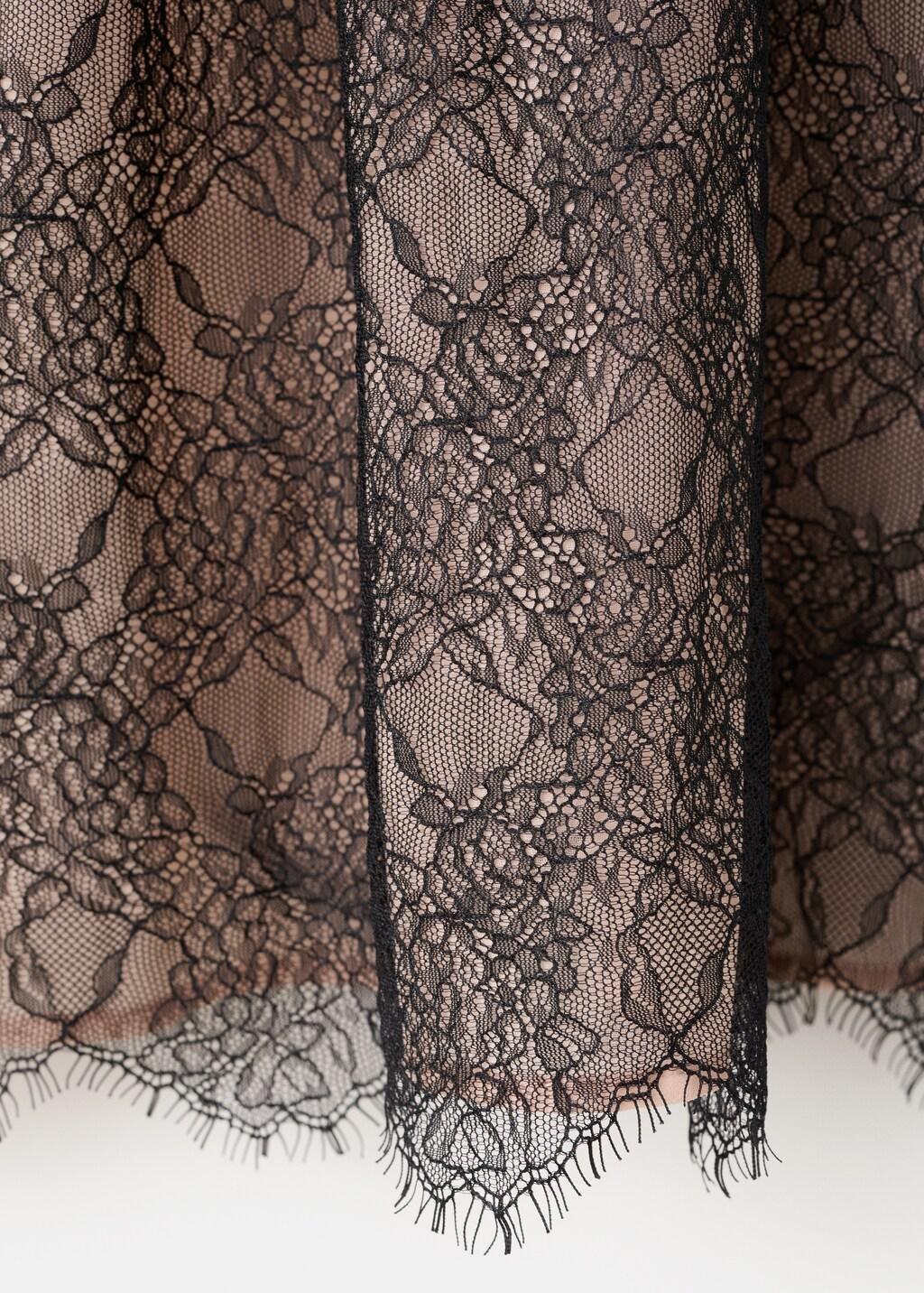 Black Lace Top With Ruff Collar, 0201_99, large image number 5