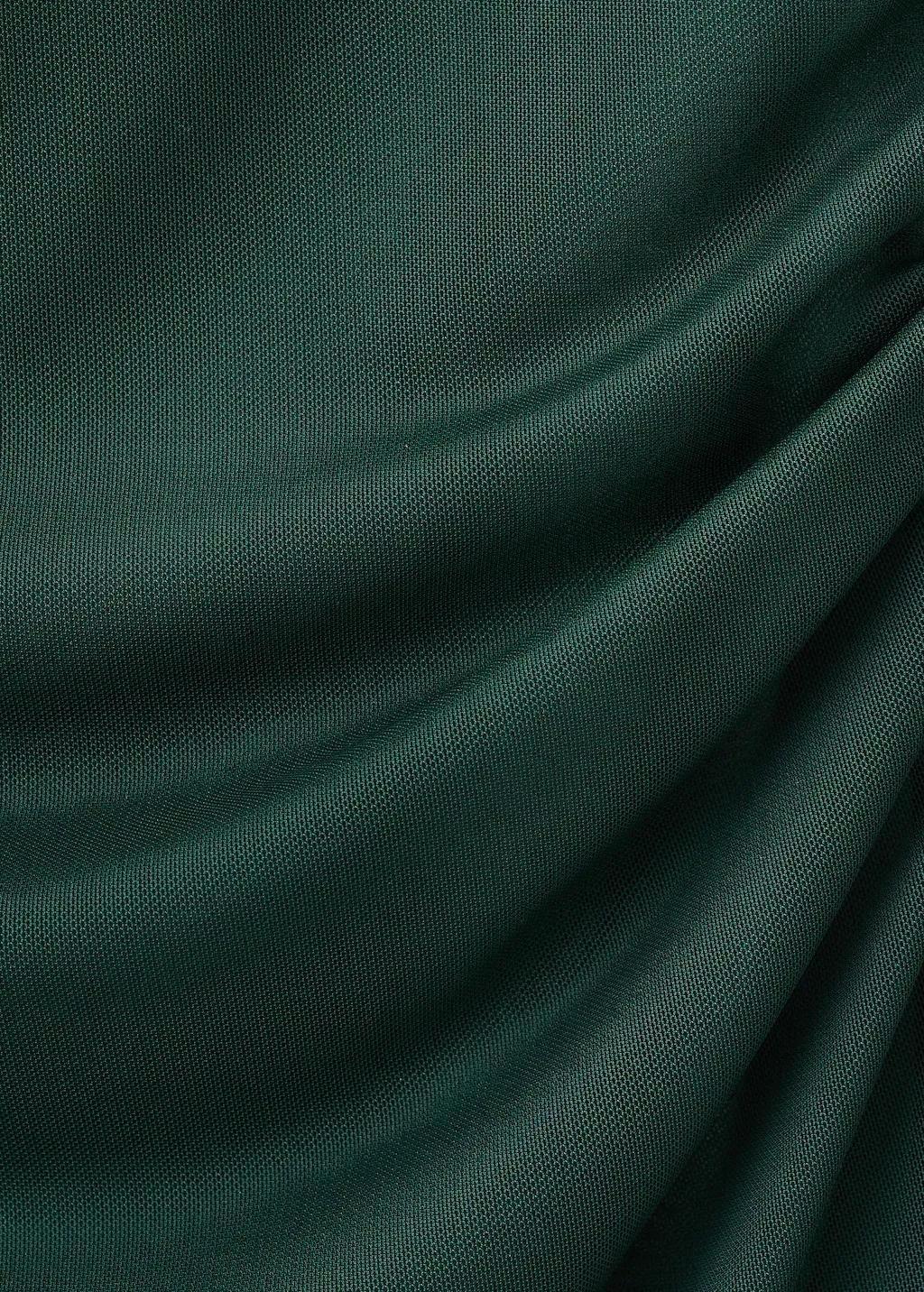 Green Semi-Transparent Asymmetric Dress, Green, large image number 1