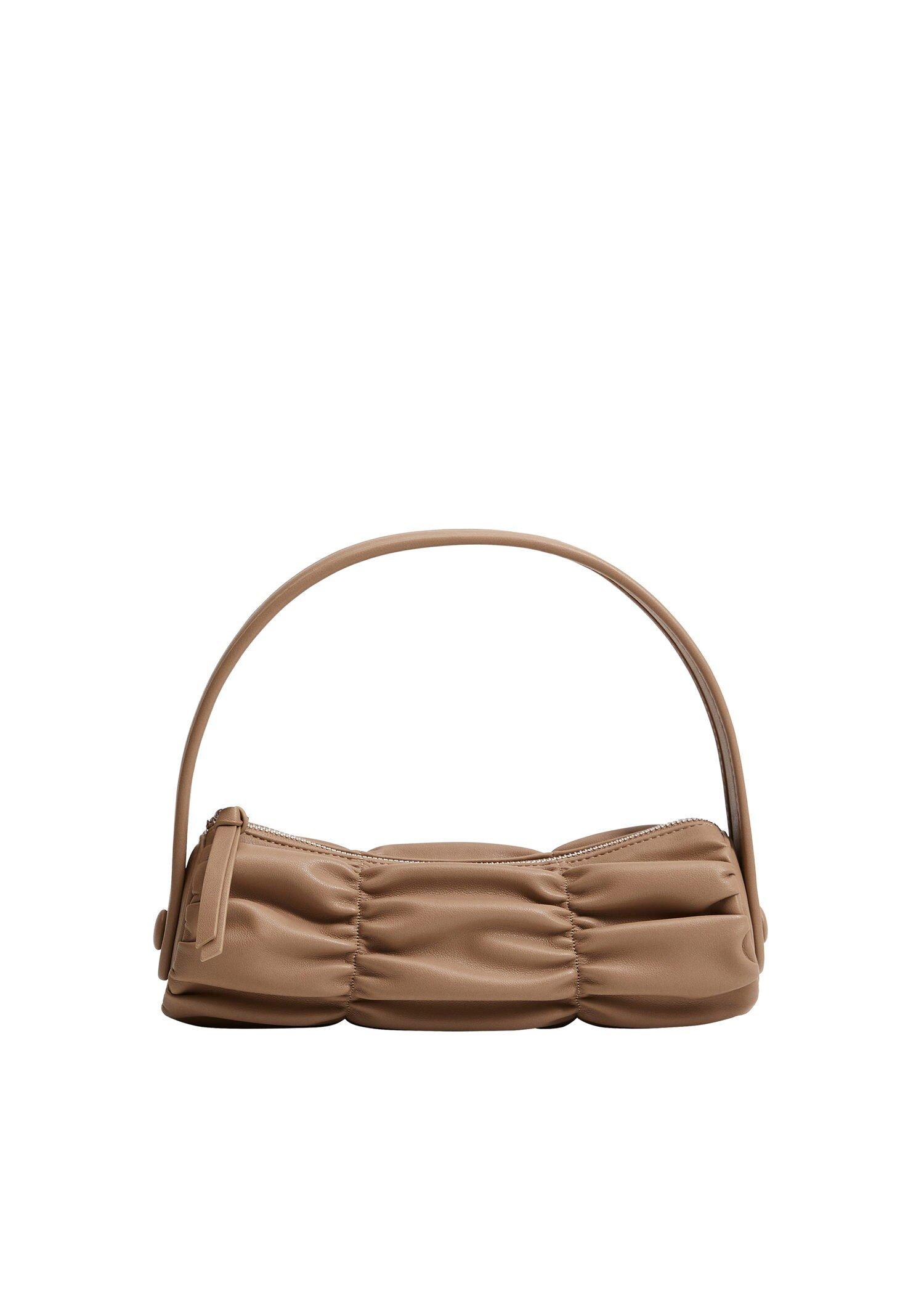 Lt-Pastel Brown Pleats Baguette Bag, Women, , large image number 1