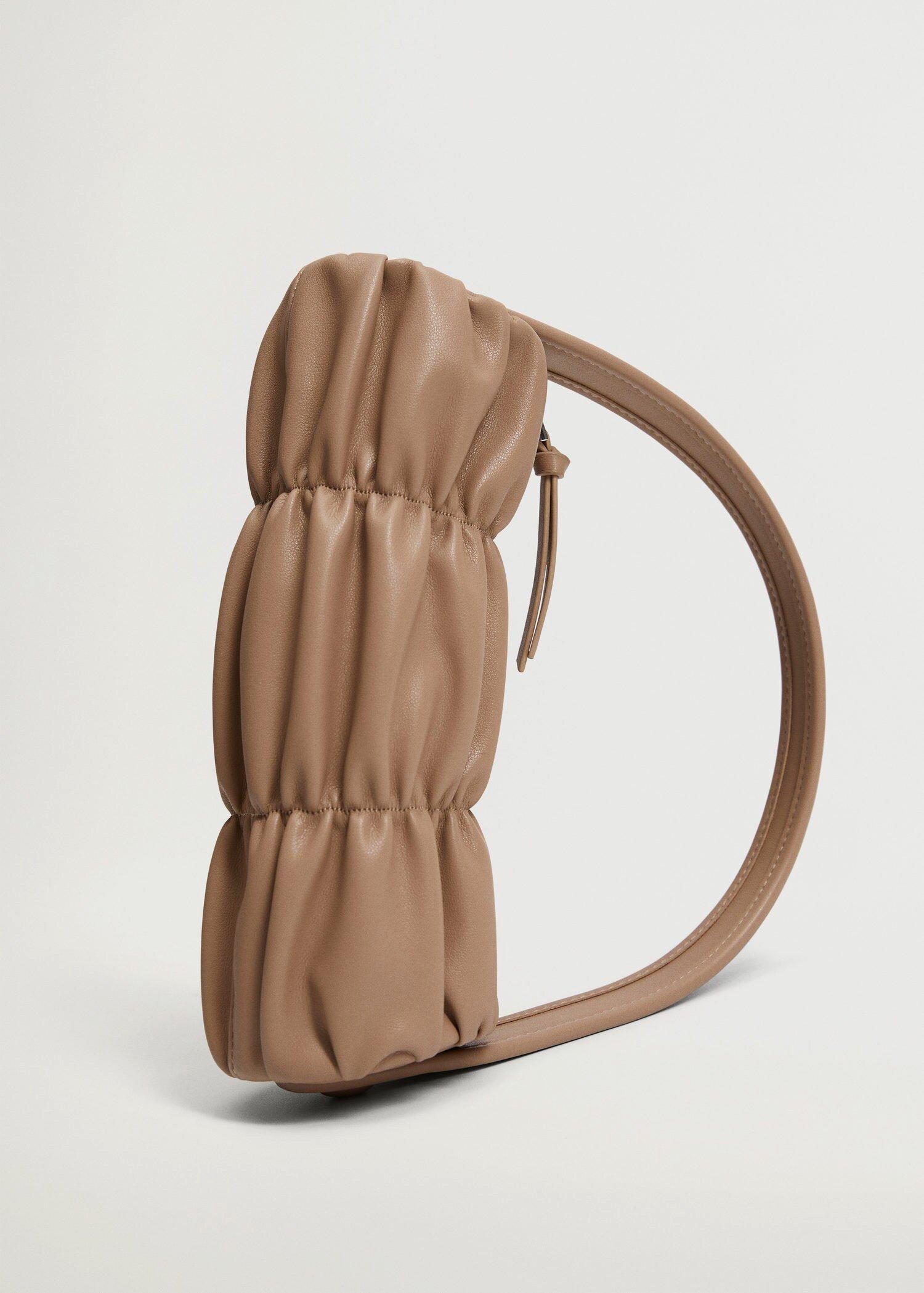 Lt-Pastel Brown Pleats Baguette Bag, Women, , large image number 2