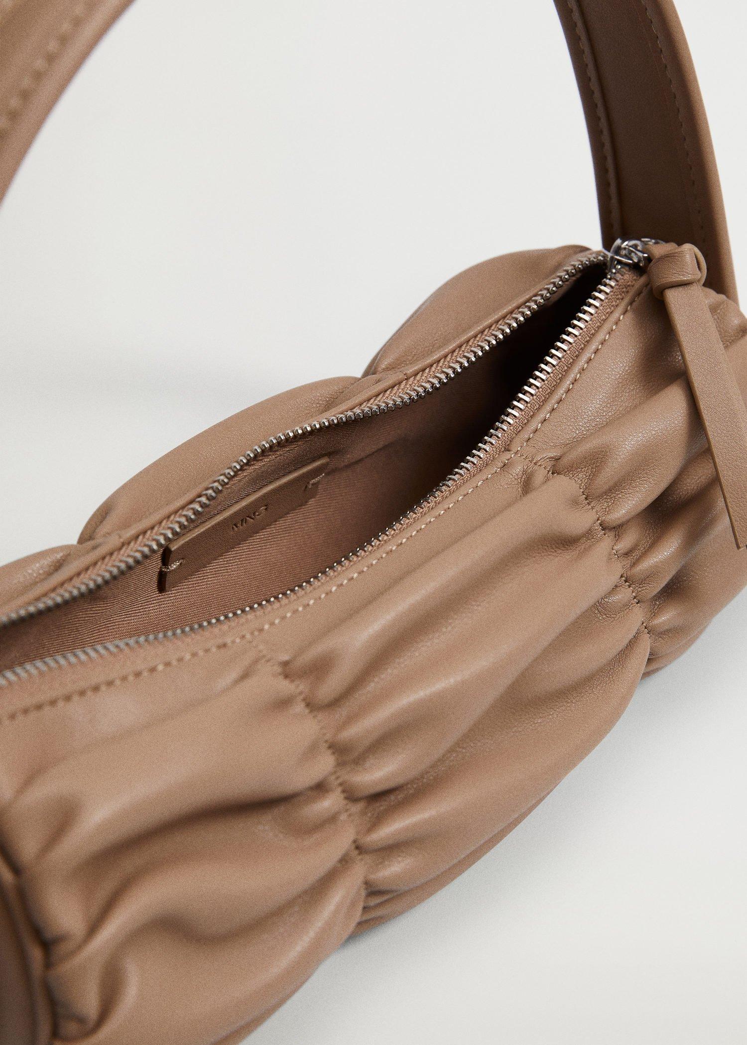 Lt-Pastel Brown Pleats Baguette Bag, Women, , large image number 4