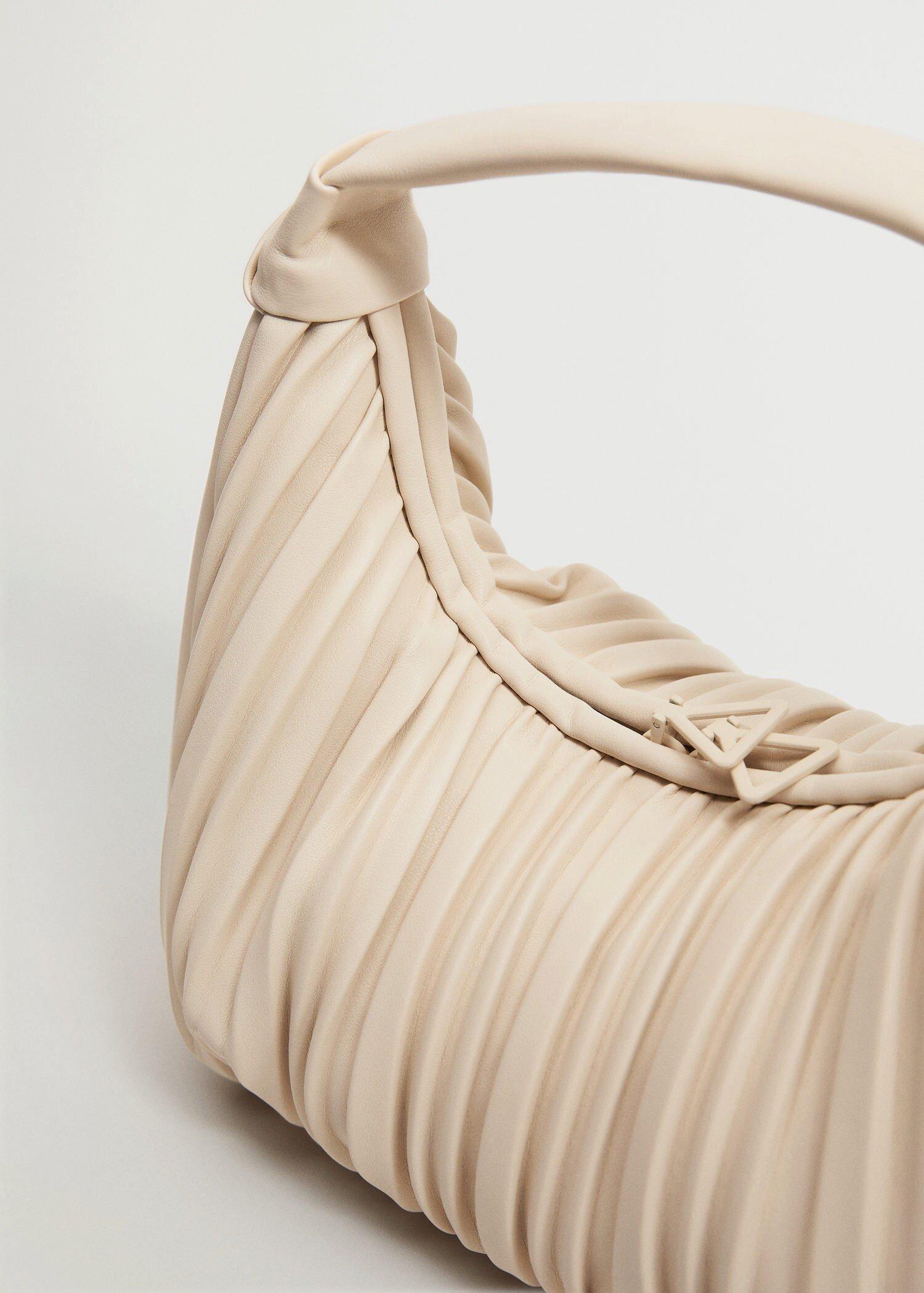 Light Beige Pleats Baguette Bag, Women, , large image number 1