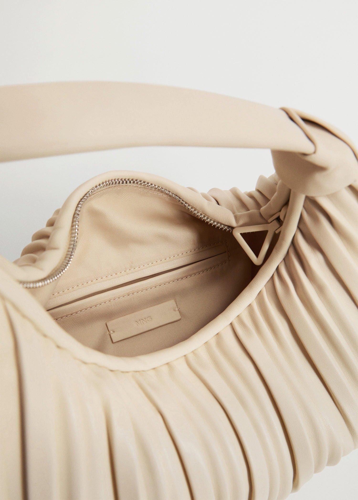 Light Beige Pleats Baguette Bag, Women, , large image number 2
