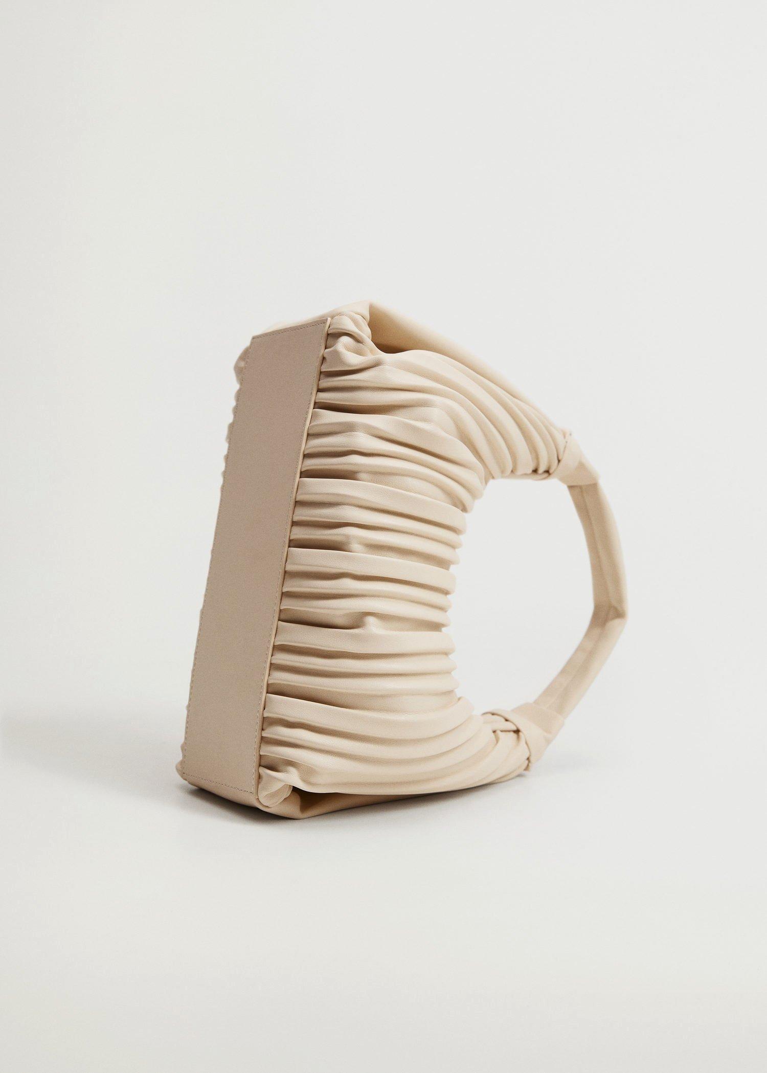 Light Beige Pleats Baguette Bag, Women, , large image number 3