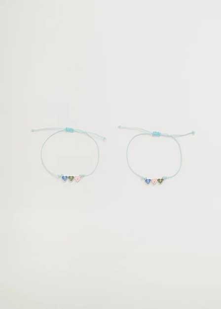 Silver Best Friends Bracelet 2 Set, Kids Girl, , large image number 2
