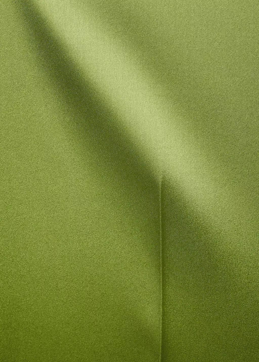 GREEN Satin straight-fit trousers, , large image number 3