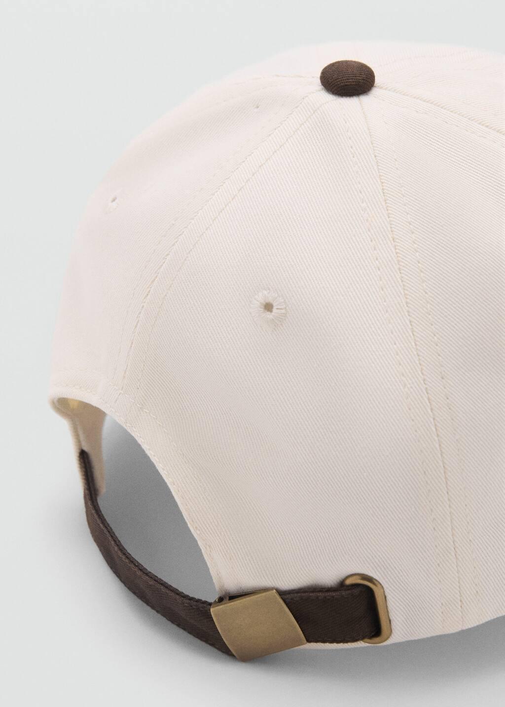 Brown Embroidered Message Cap, Brown, large image number 1