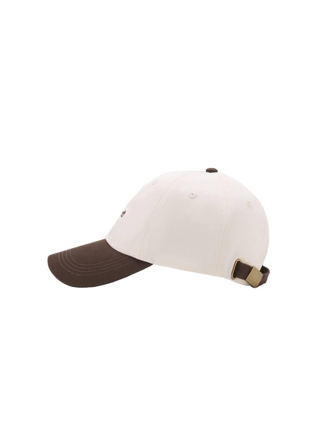 Brown Embroidered Message Cap, Brown, large image number 3