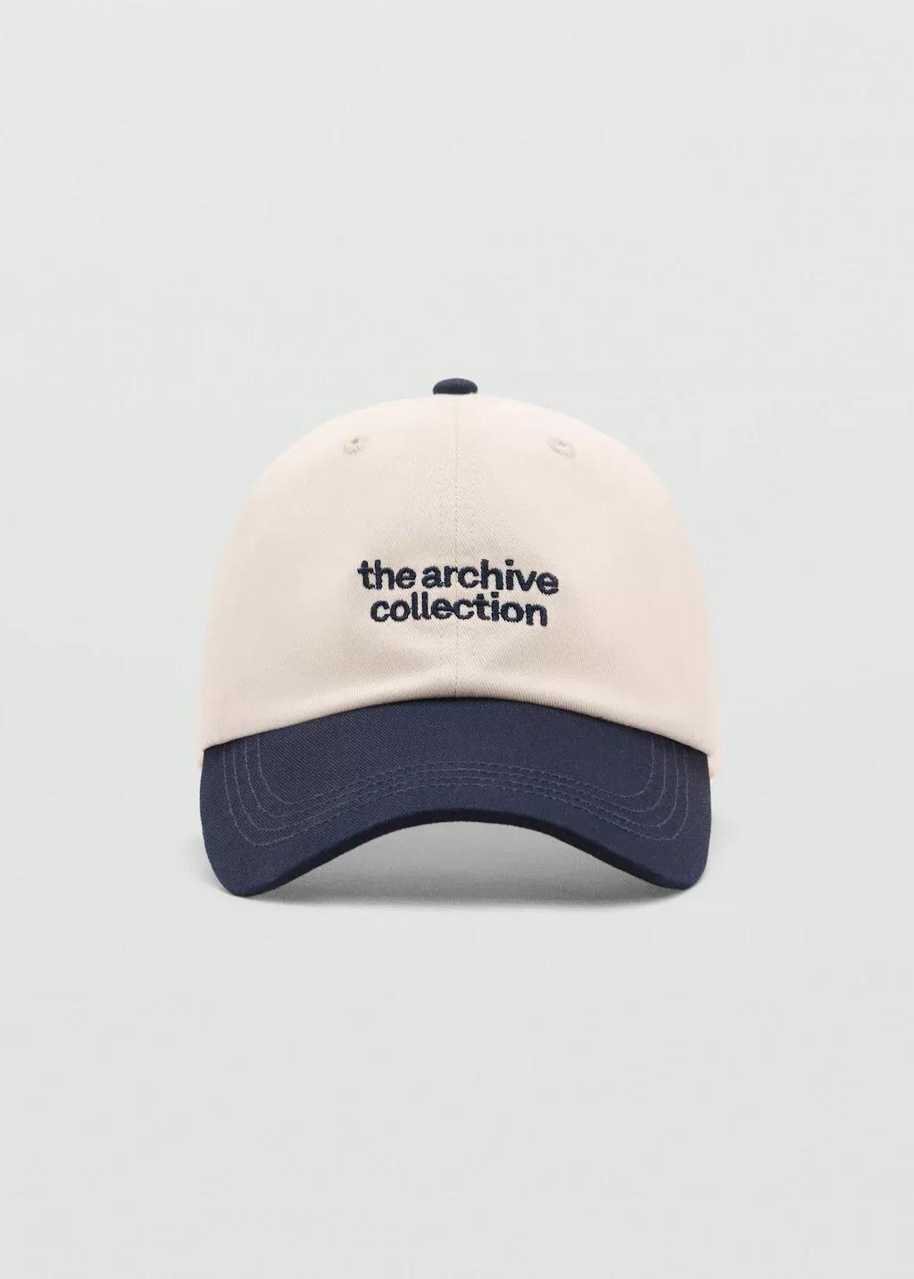 Navy Embroidered Message Cap, Navy, large image number 0