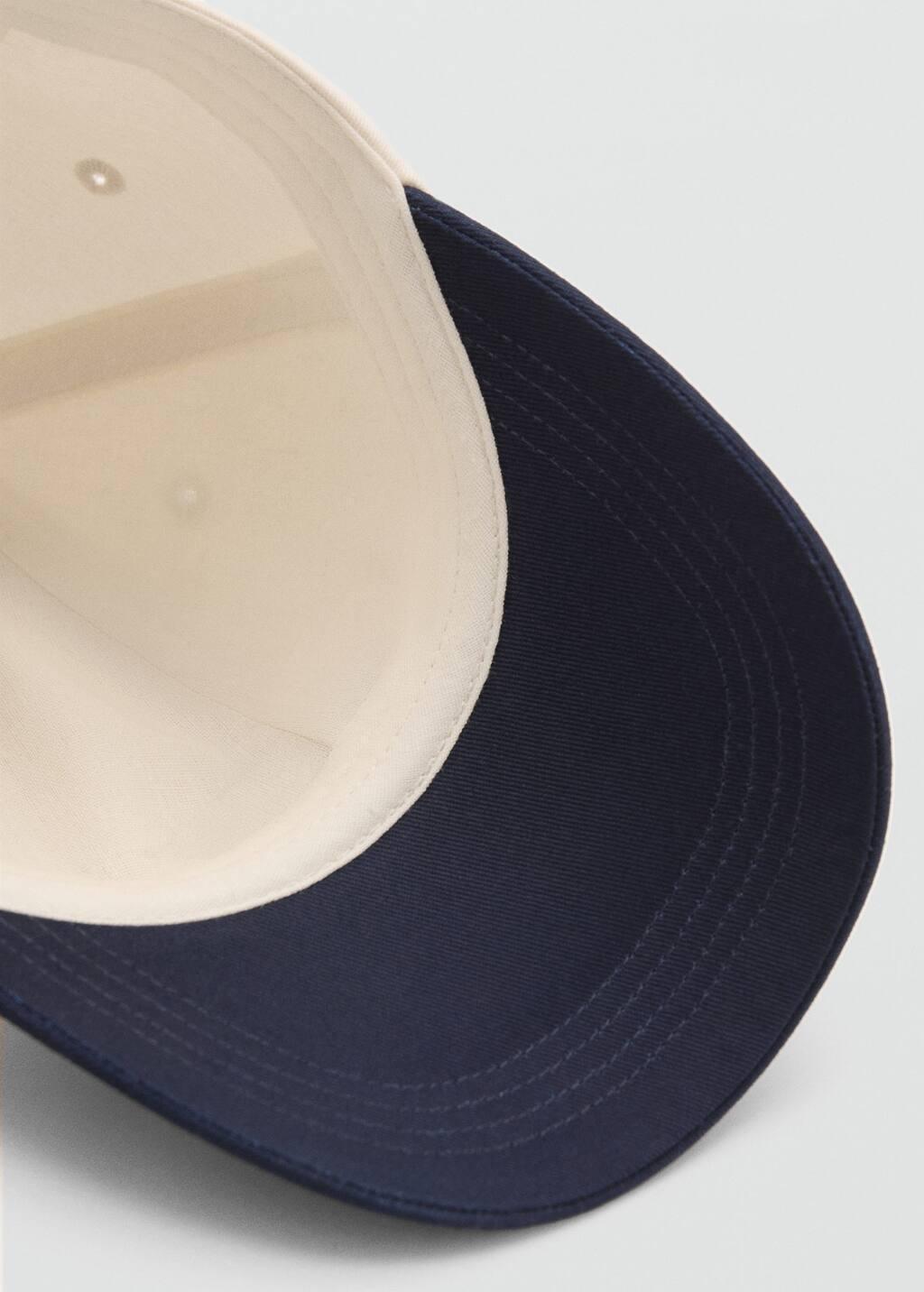 Navy Embroidered Message Cap, Navy, large image number 4