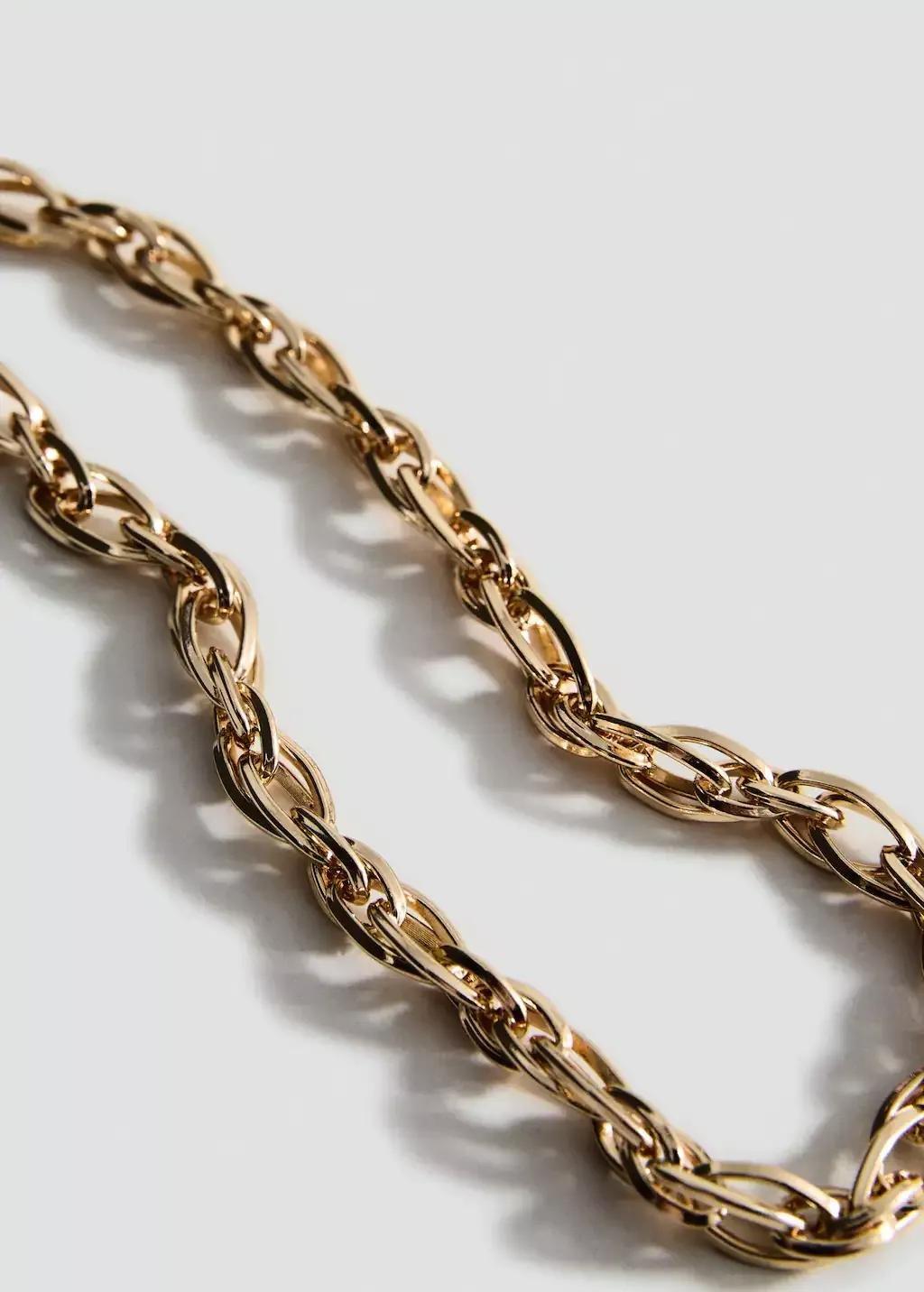 Gold Combined-Link Chain Necklace, Gold, large image number 0