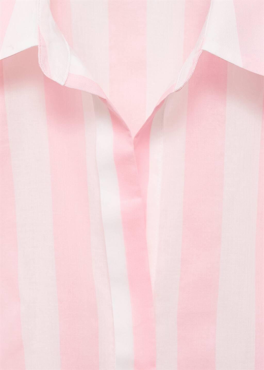 LT-PASTEL PINK Striped cotton shirt, Light-Pastel Pink, medium