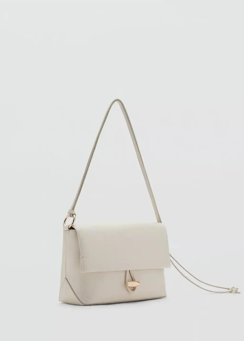 NATURAL WHITE Shoulder bag with strap, Natural White, large image number 0