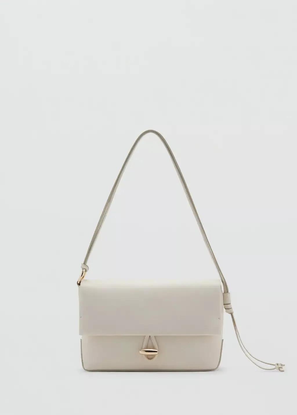 NATURAL WHITE Shoulder bag with strap, Natural White, large image number 3