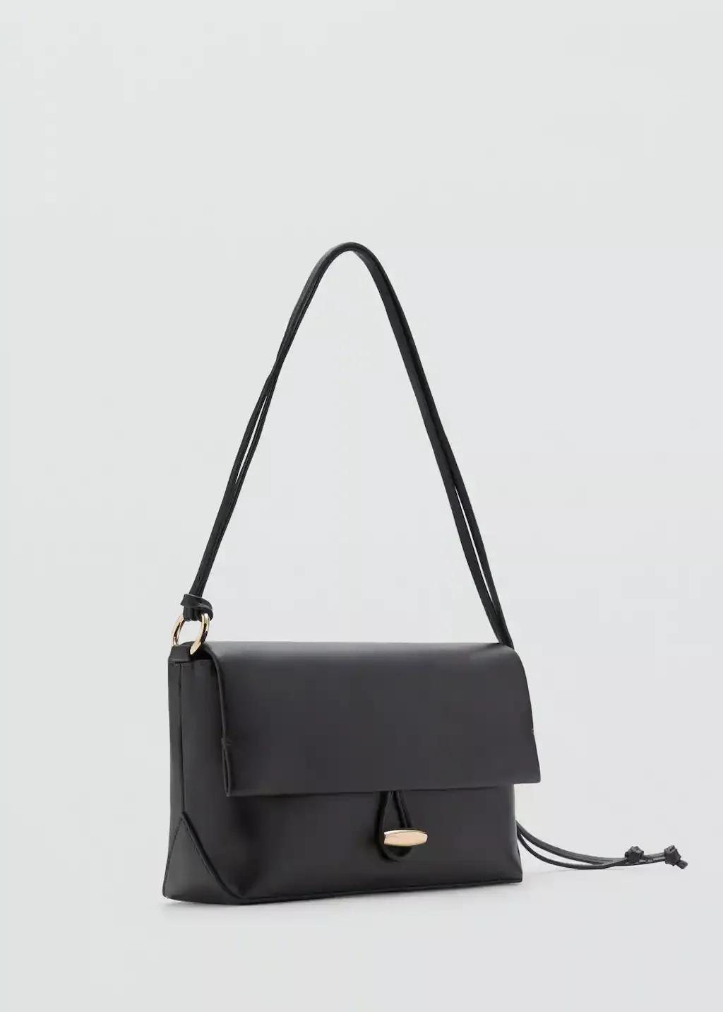 DARK BROWN Shoulder bag with strap, Dark Brown, medium