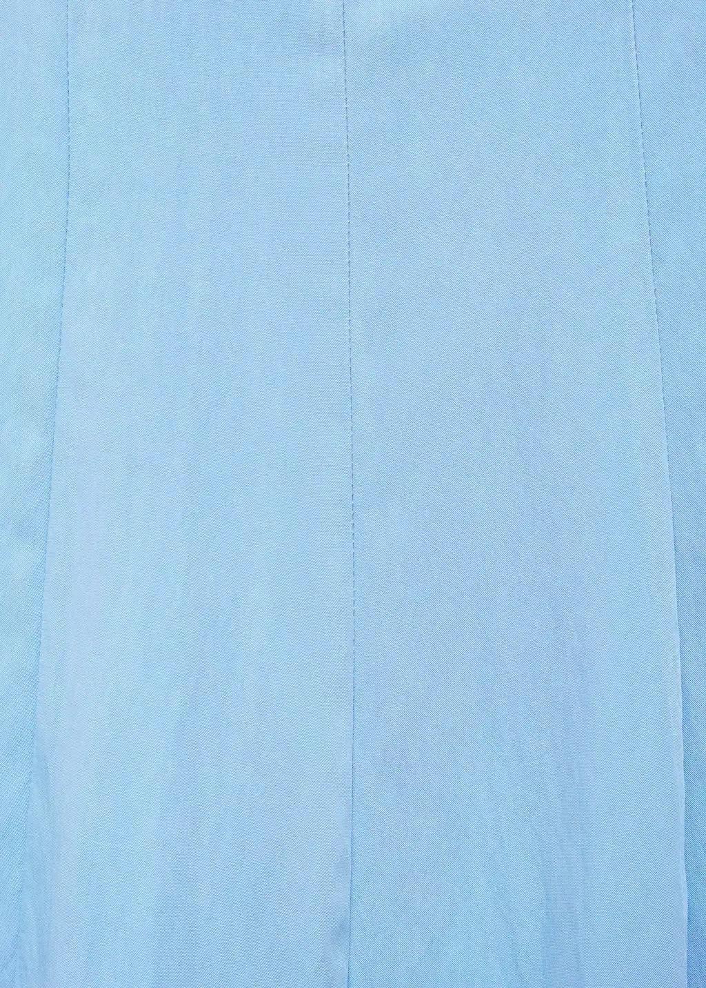 Blue Pleated Short Dress, , large image number 4