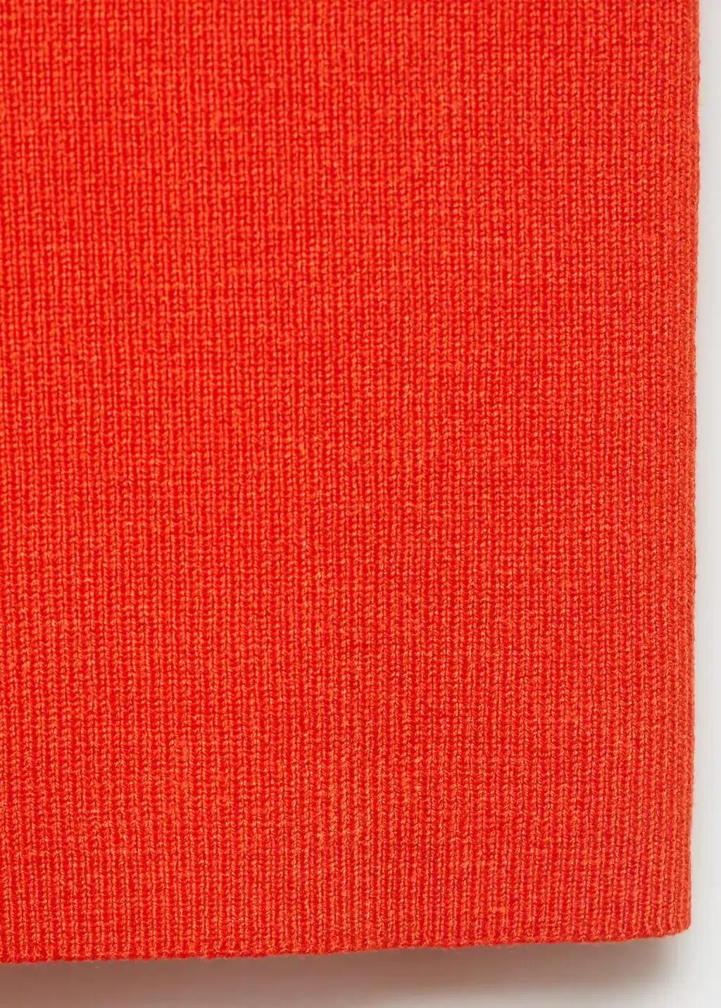 Orange Fine-Knit Top, , large image number 2