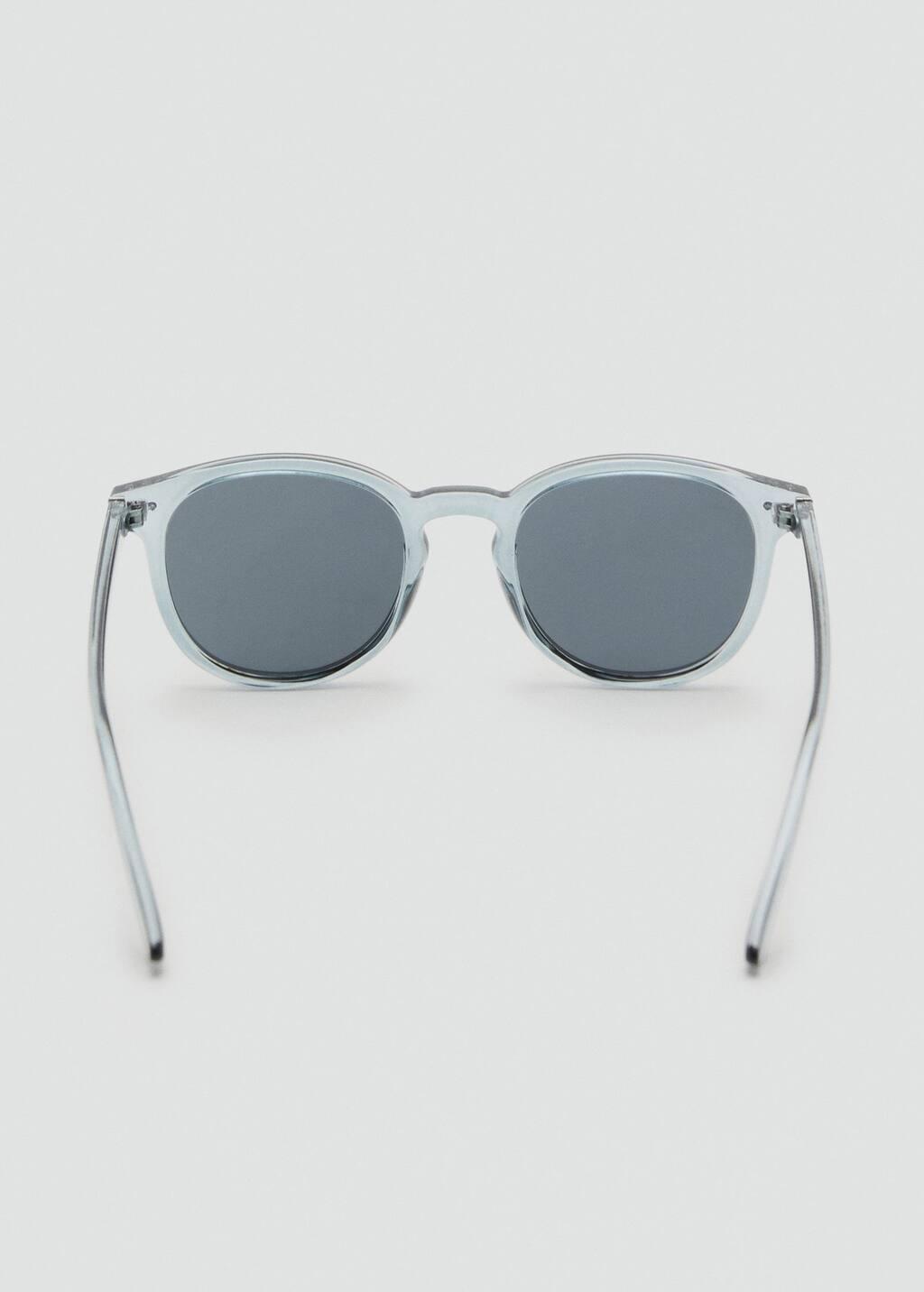 Grey Round-Framed Sunglasses, Grey, large image number 1