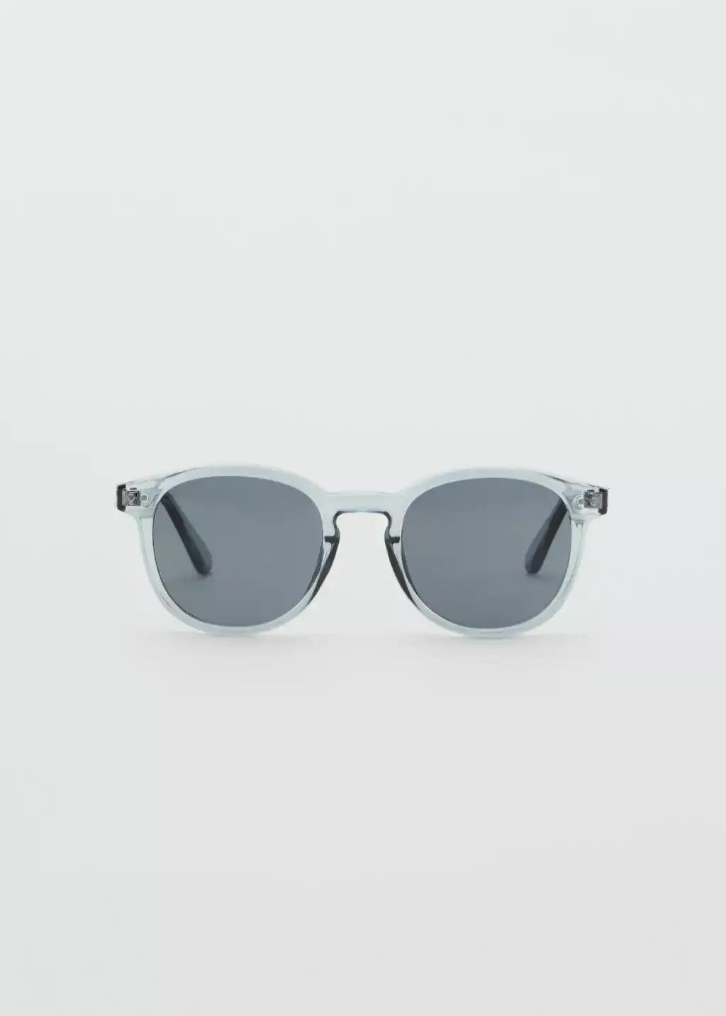 Grey Round-Framed Sunglasses, Grey, large image number 3