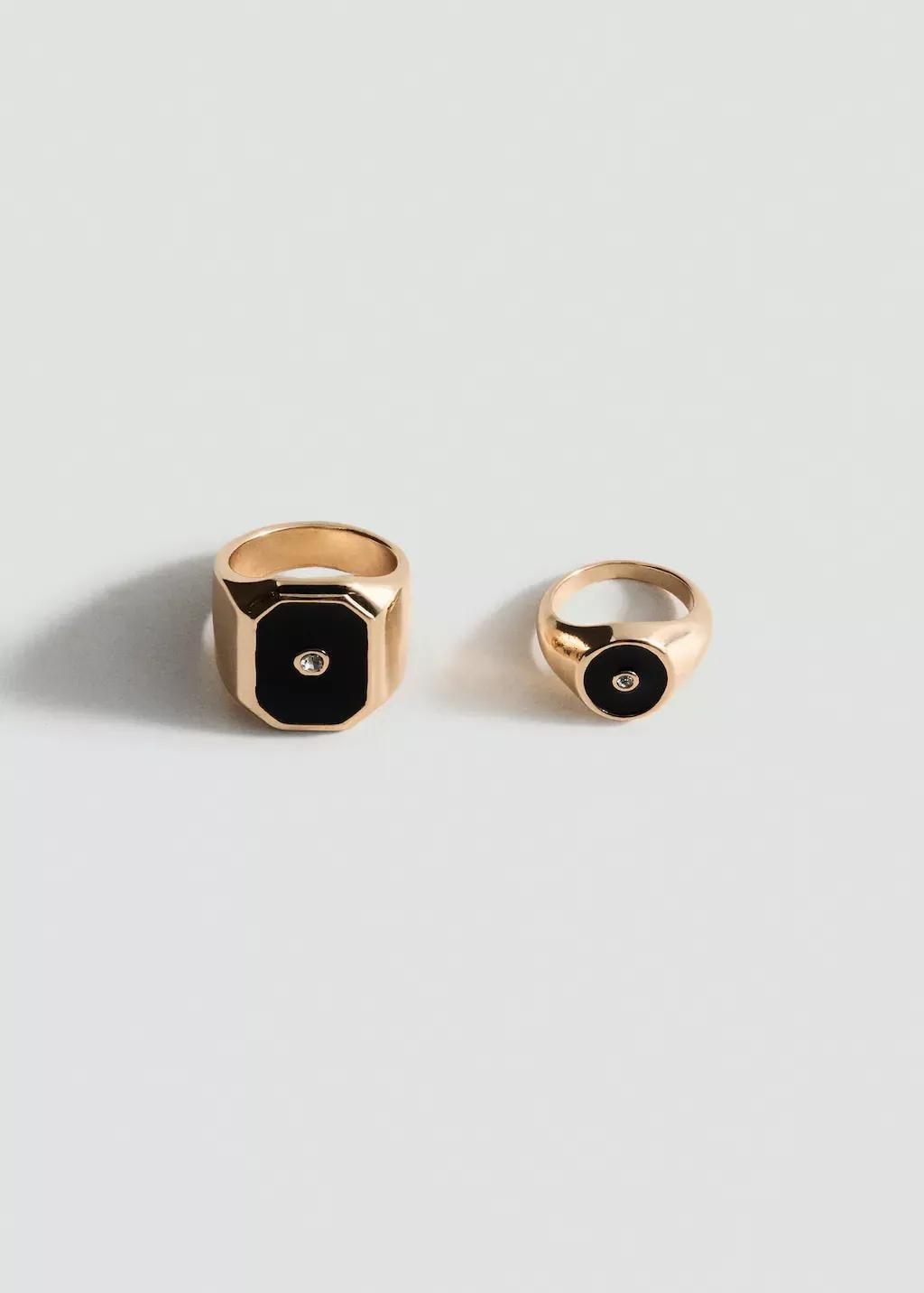 Old Combined Rings, Set Of 2, , large image number 1