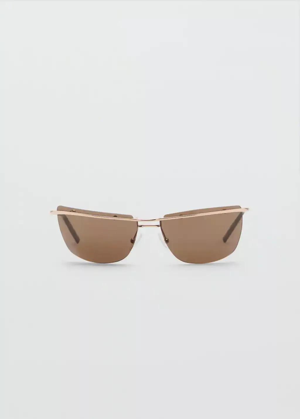GOLD Frameless sunglasses with metal temples, Gold, large image number 3