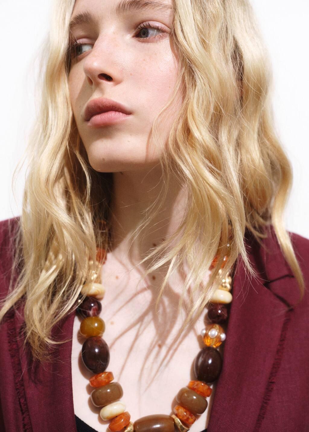 DARK RED Linen suit jacket with frayed ends, Dark Red, large image number 1