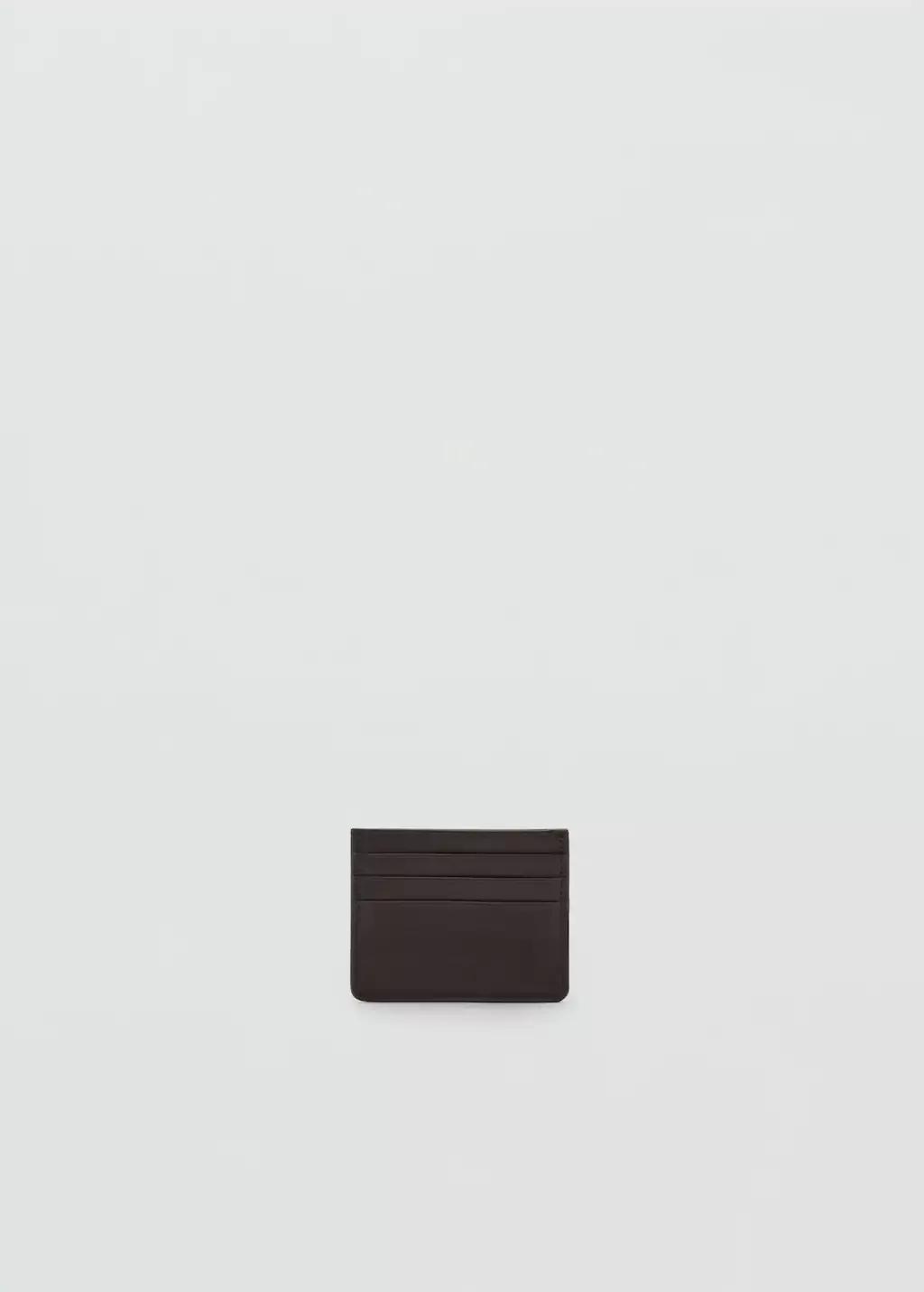 BROWN Anti-contactless peaked card holder, Brown, large image number 0