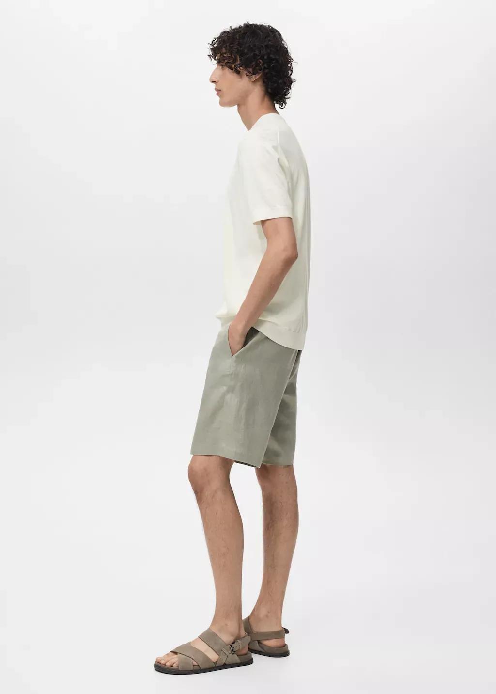 NATURAL WHITE Cotton fine-knit t-shirt, , large image number 2