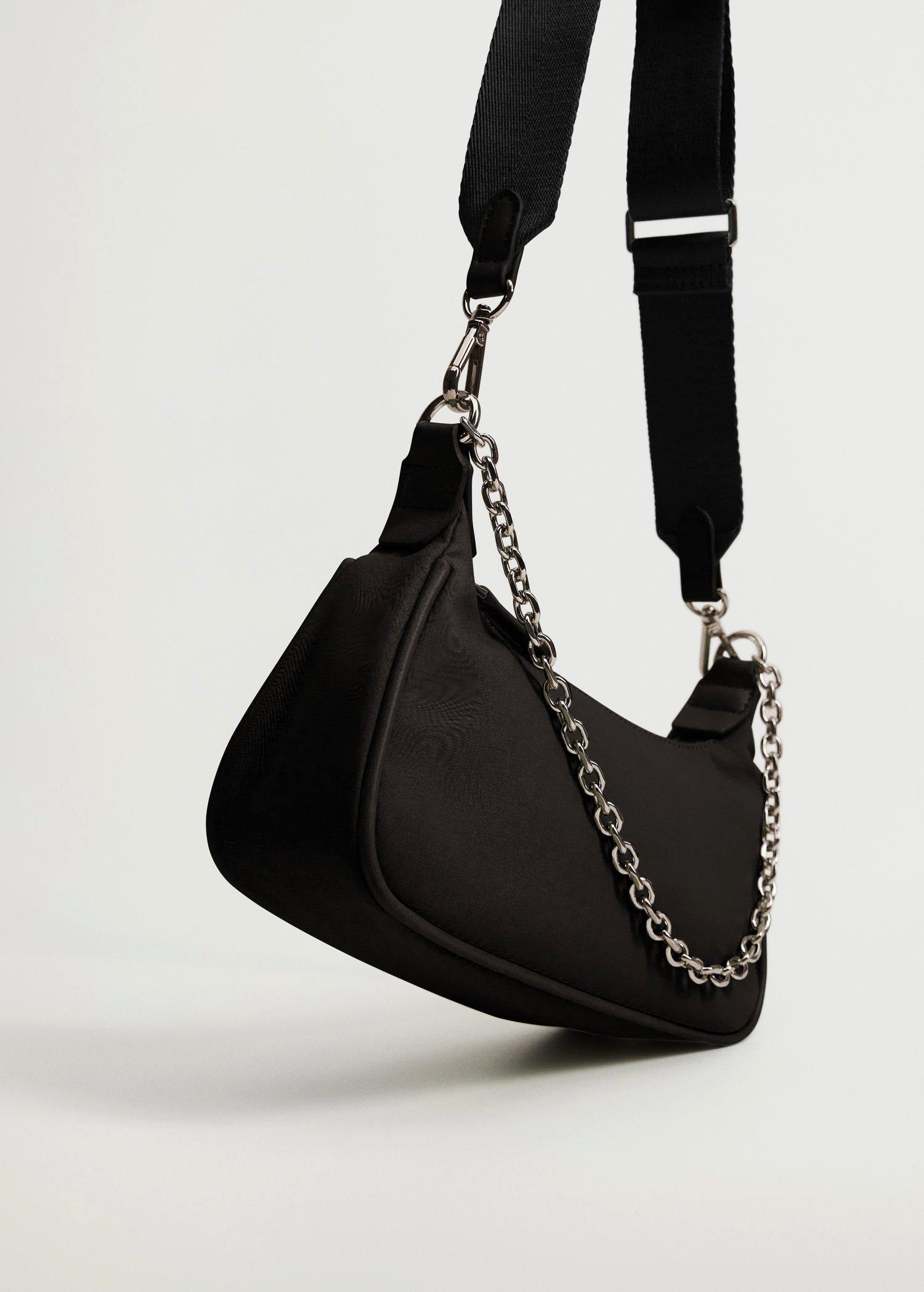Black Multi-Position Baguette Bag, Women, , large image number 2