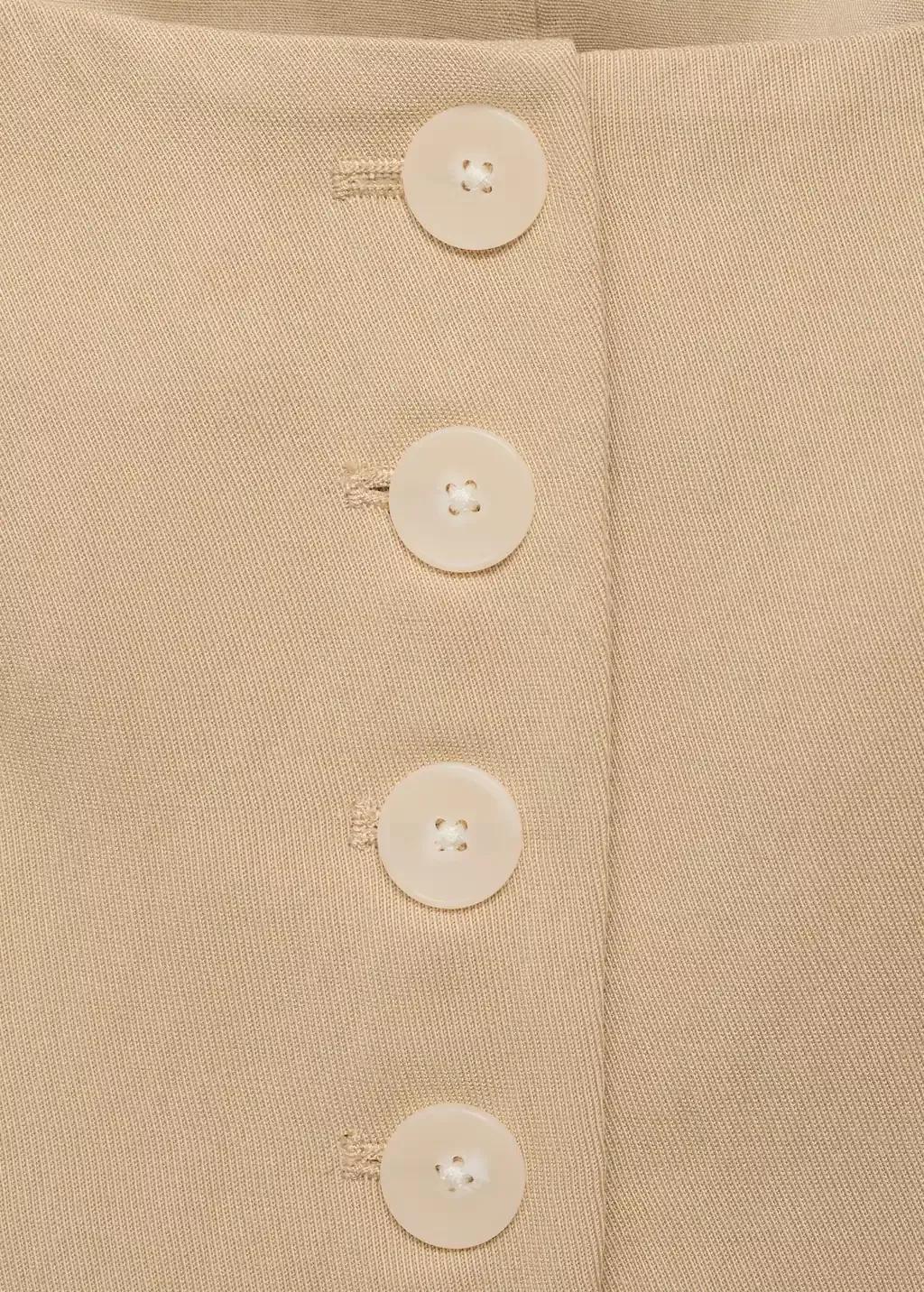 Beige Lyocell Suit Waistcoat, , large image number 1