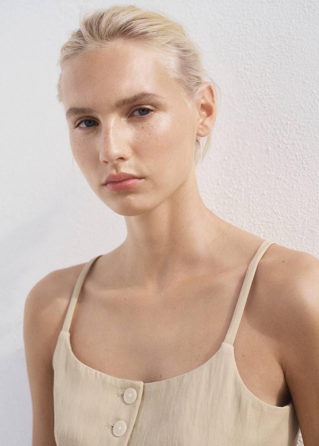 Beige Lyocell Suit Waistcoat, 0201_08, medium