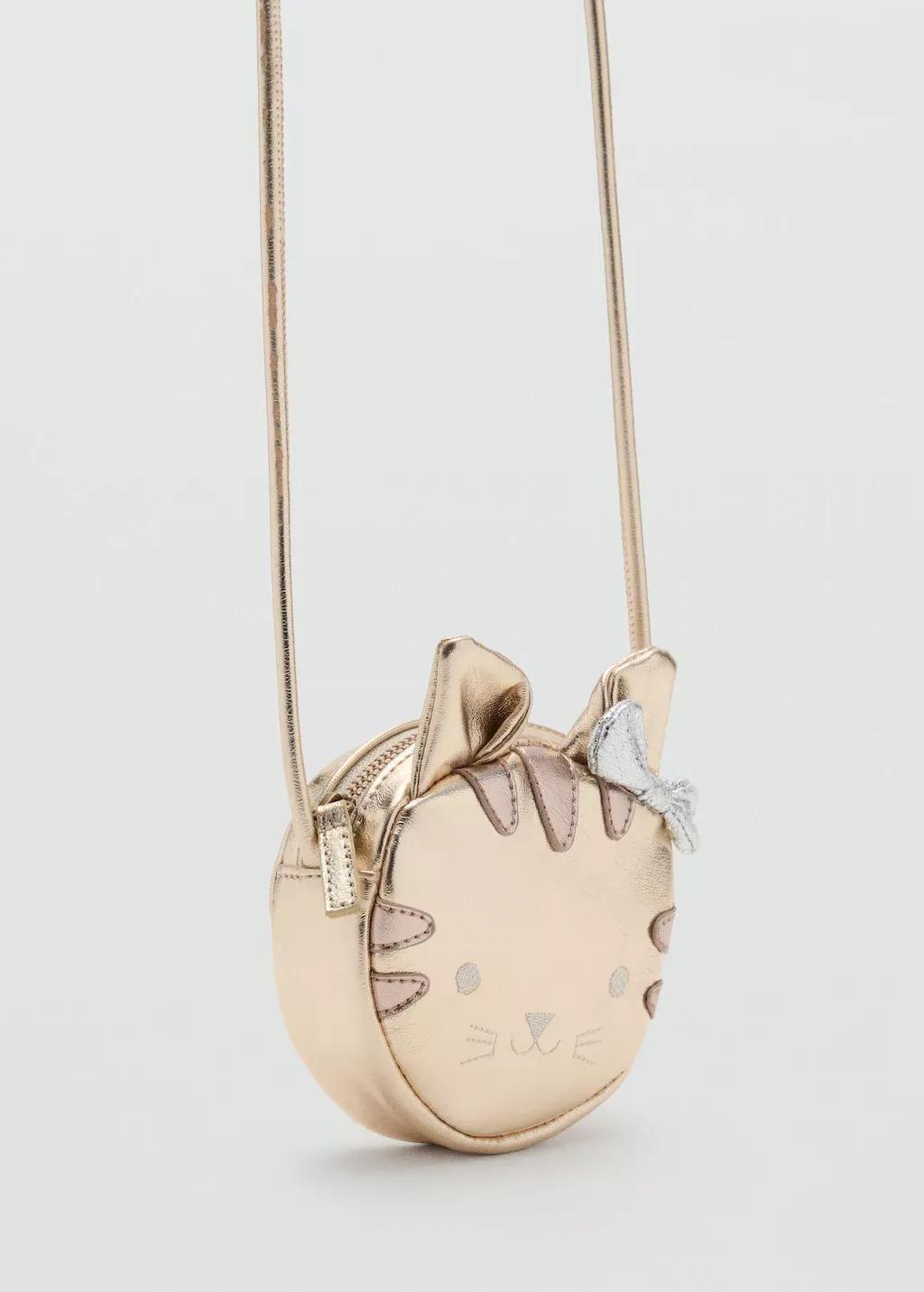 Gold Cat Bag, Baby Girls, Gold, large image number 0