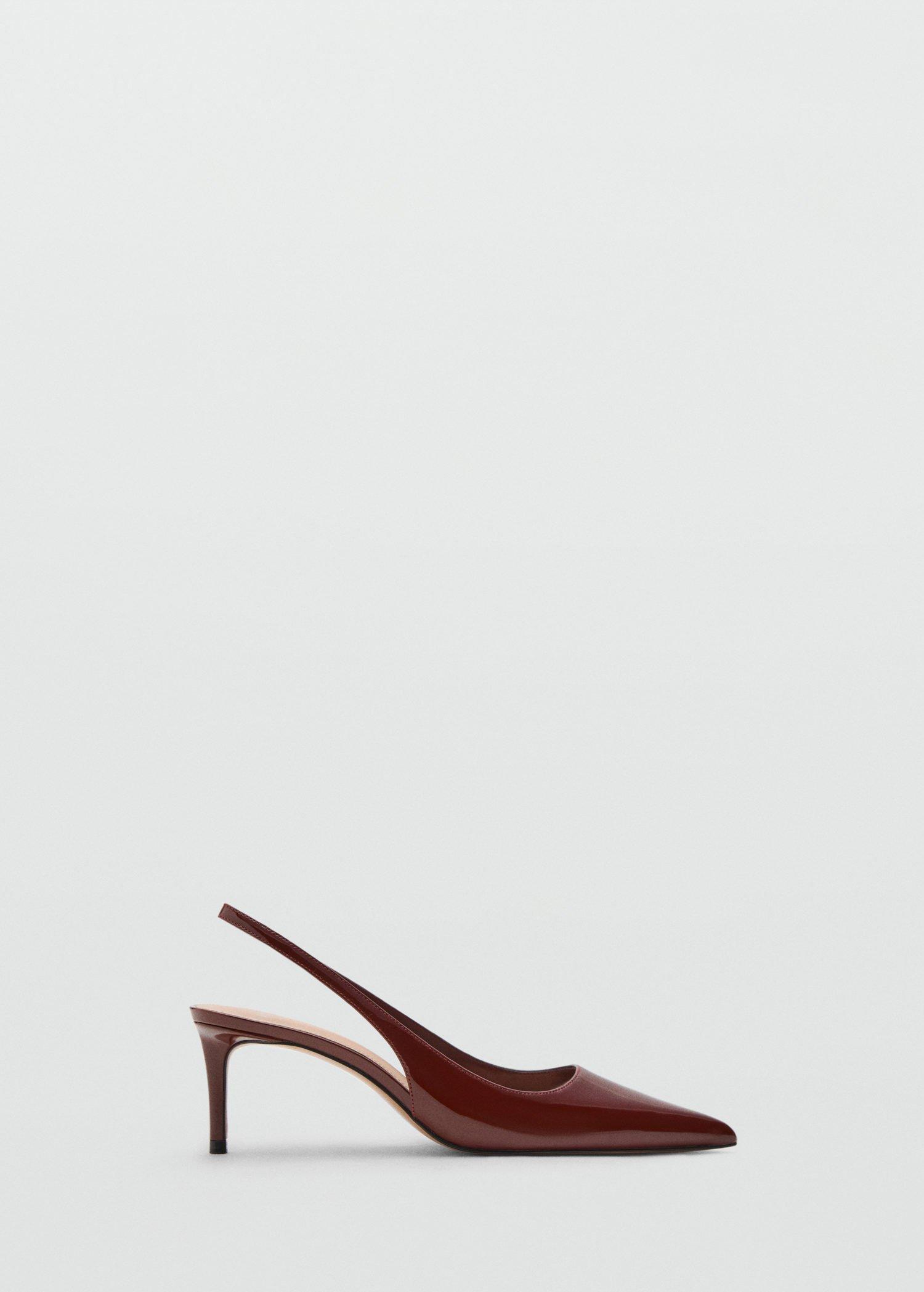 DARK RED Patent heeled shoes, , large image number 1