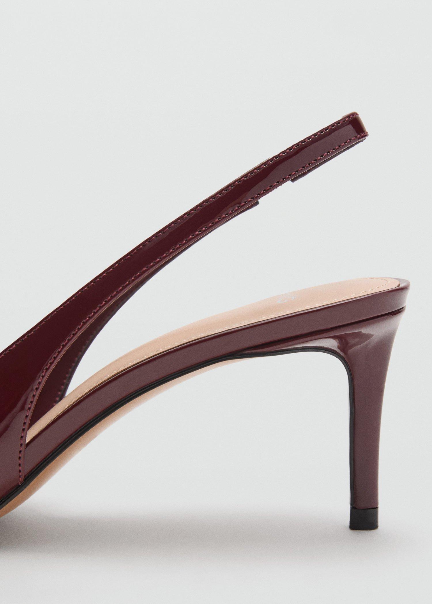 DARK RED Patent heeled shoes, , large image number 2