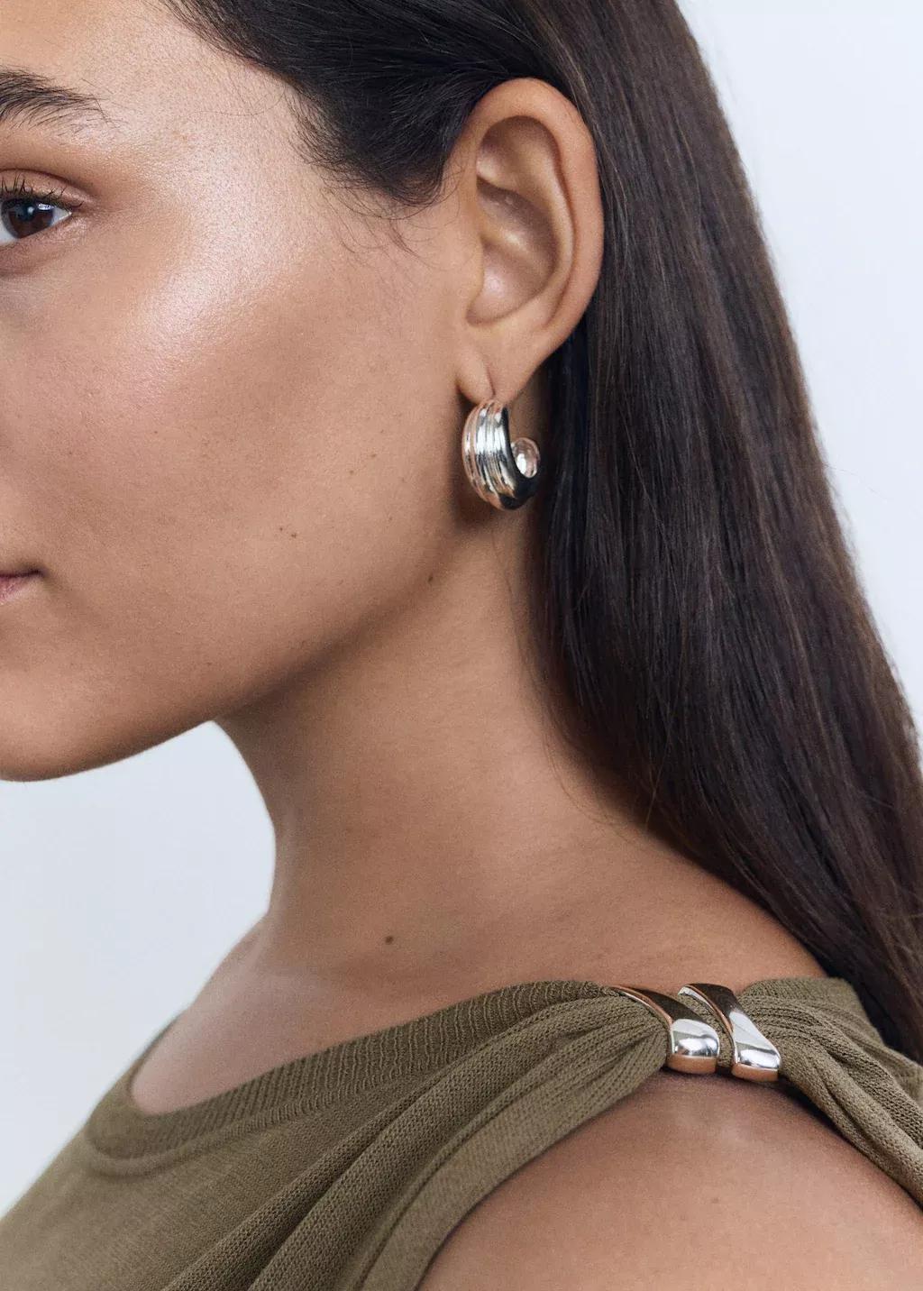 MEDIUM BROWN Fine-knit sweater with metallic detail, 0201_35, large image number 3