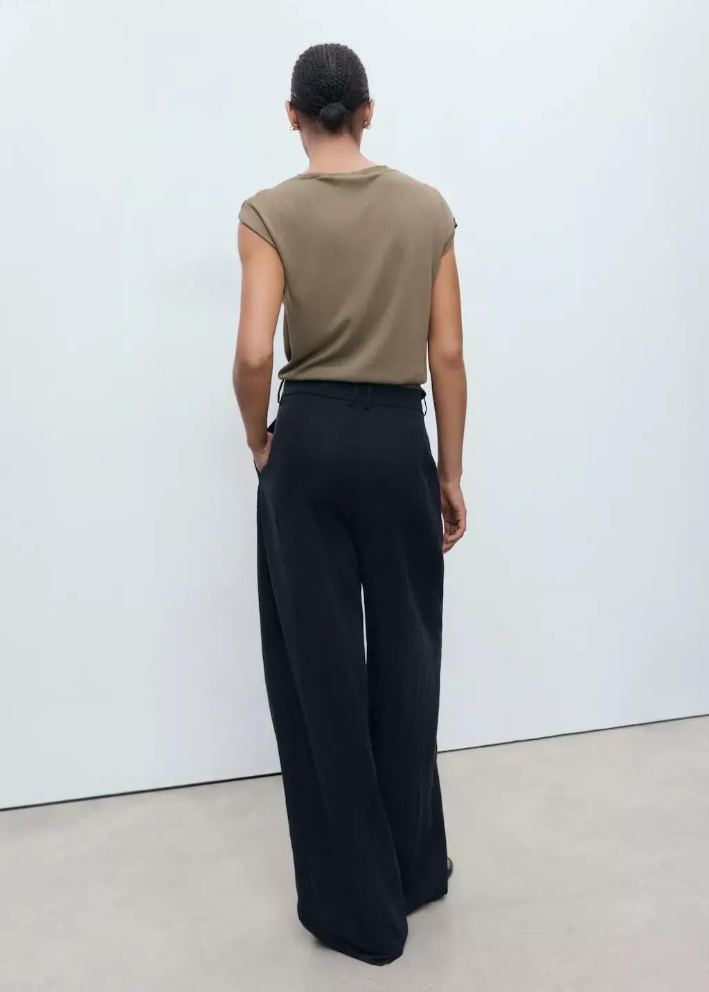 MEDIUM BROWN Fine-knit sweater with metallic detail, 0201_35, large image number 7