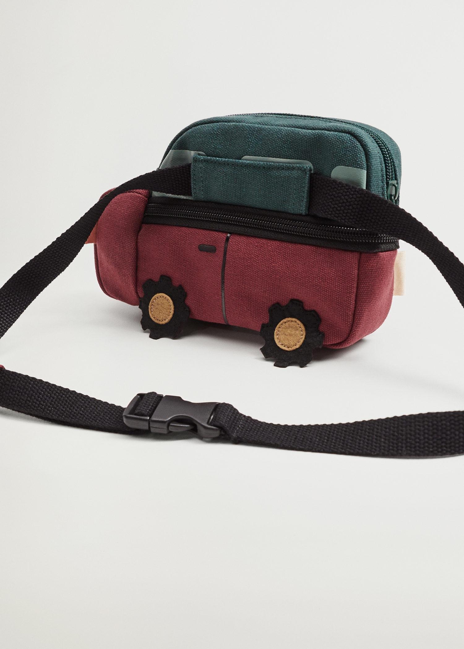Dark Red Car Design Belt Bag, Baby Boy, , large image number 2