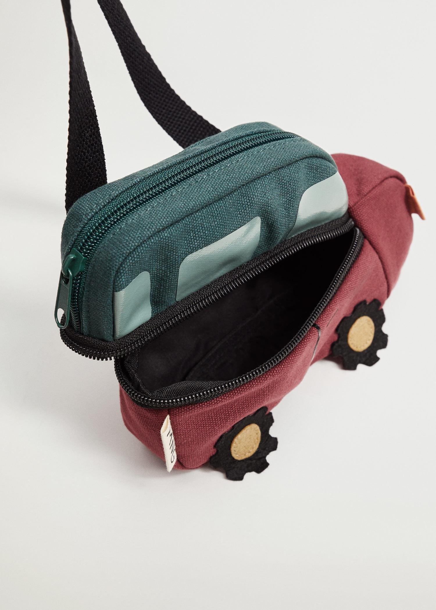 Dark Red Car Design Belt Bag, Baby Boy, , large image number 3