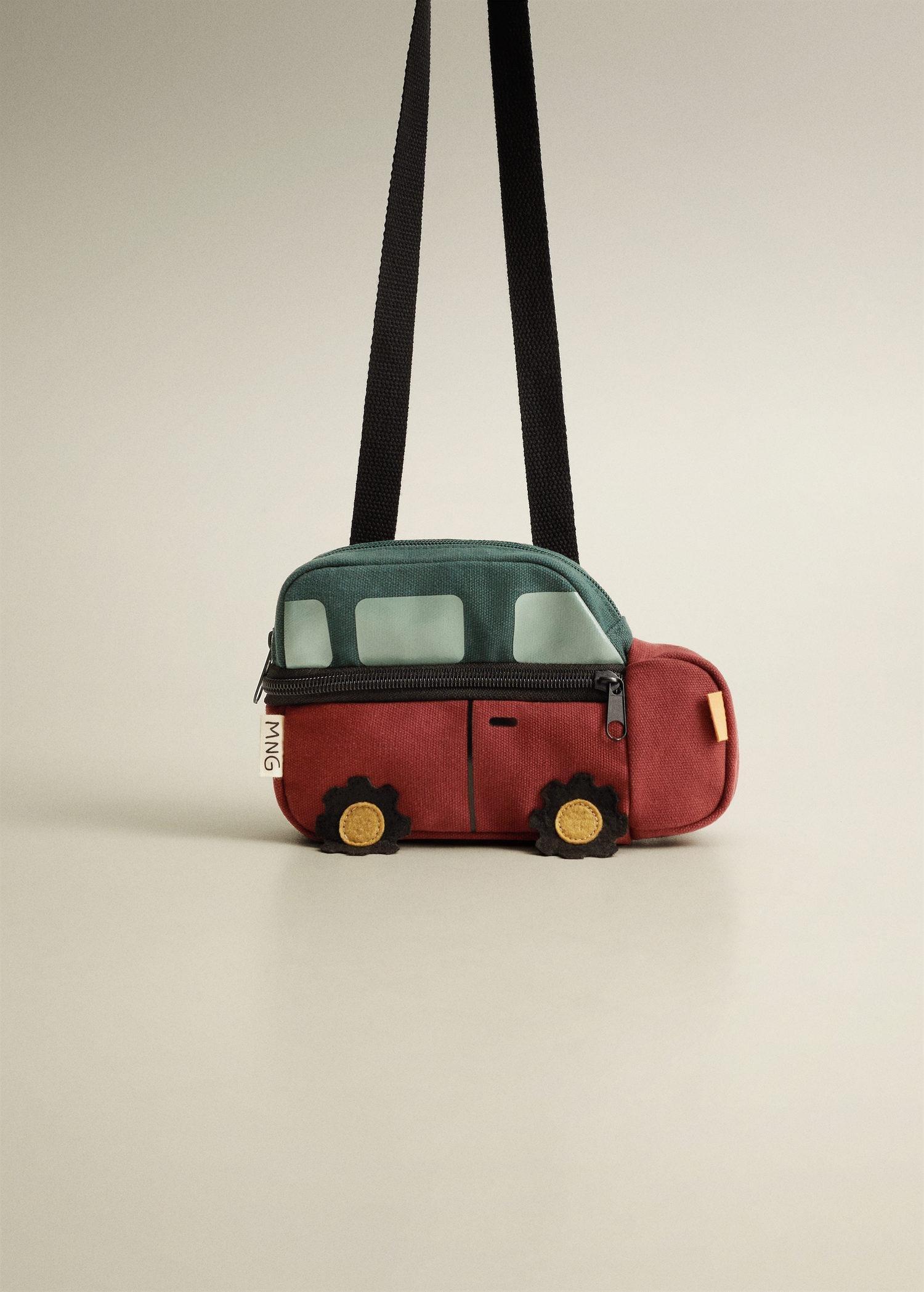 Dark Red Car Design Belt Bag, Baby Boy, , large image number 4